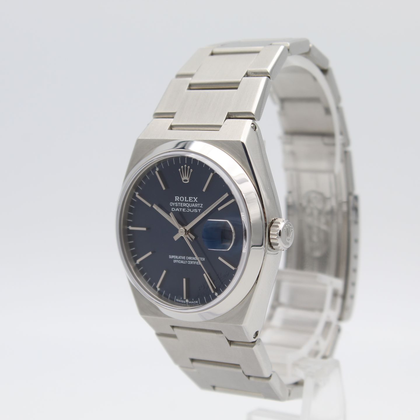 Rolex Datejust Oysterquartz 17000 (1978) - Blue dial 36 mm Steel case (2/8)