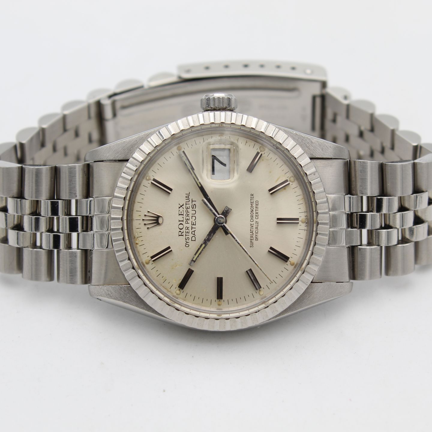 Rolex Datejust 36 16030 (1982) - Silver dial 44 mm Steel case (5/8)