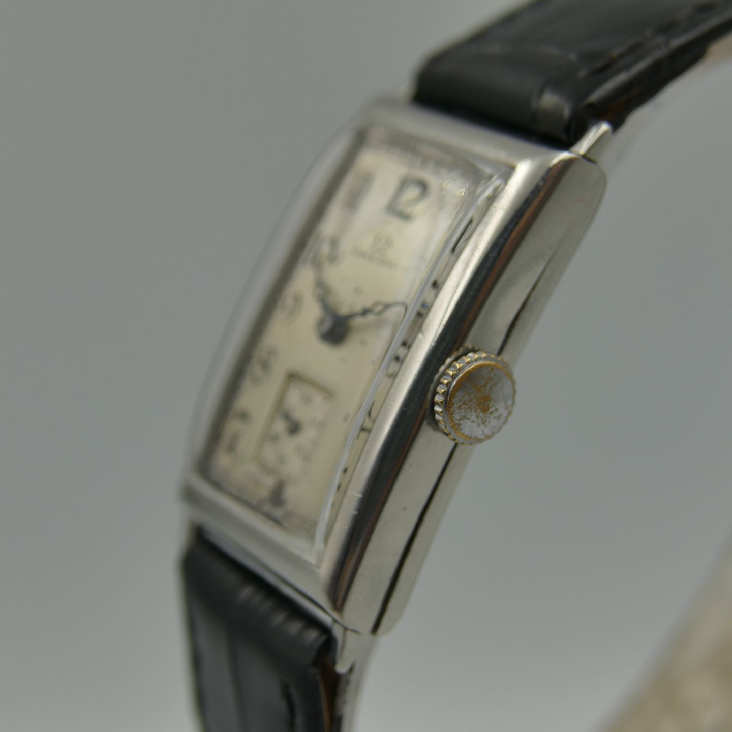 Omega Vintage ref. ck 730 Tank manual wind Cal. 20F serviced art deco vintage 30's (1930) - Onbekend wijzerplaat 22mm Staal (3/8)