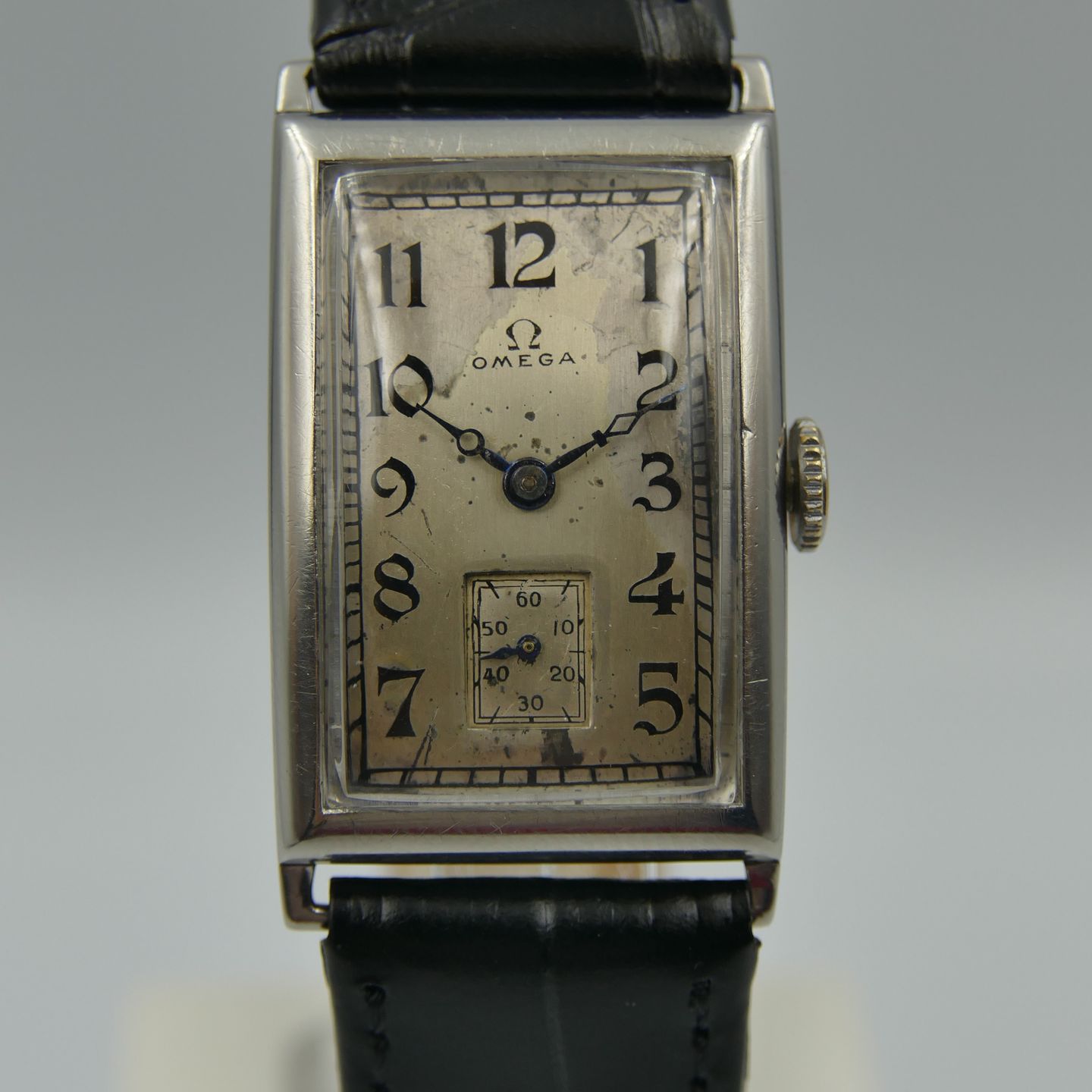 Omega Vintage ref. ck 730 Tank manual wind Cal. 20F serviced art deco vintage 30's - (2/8)