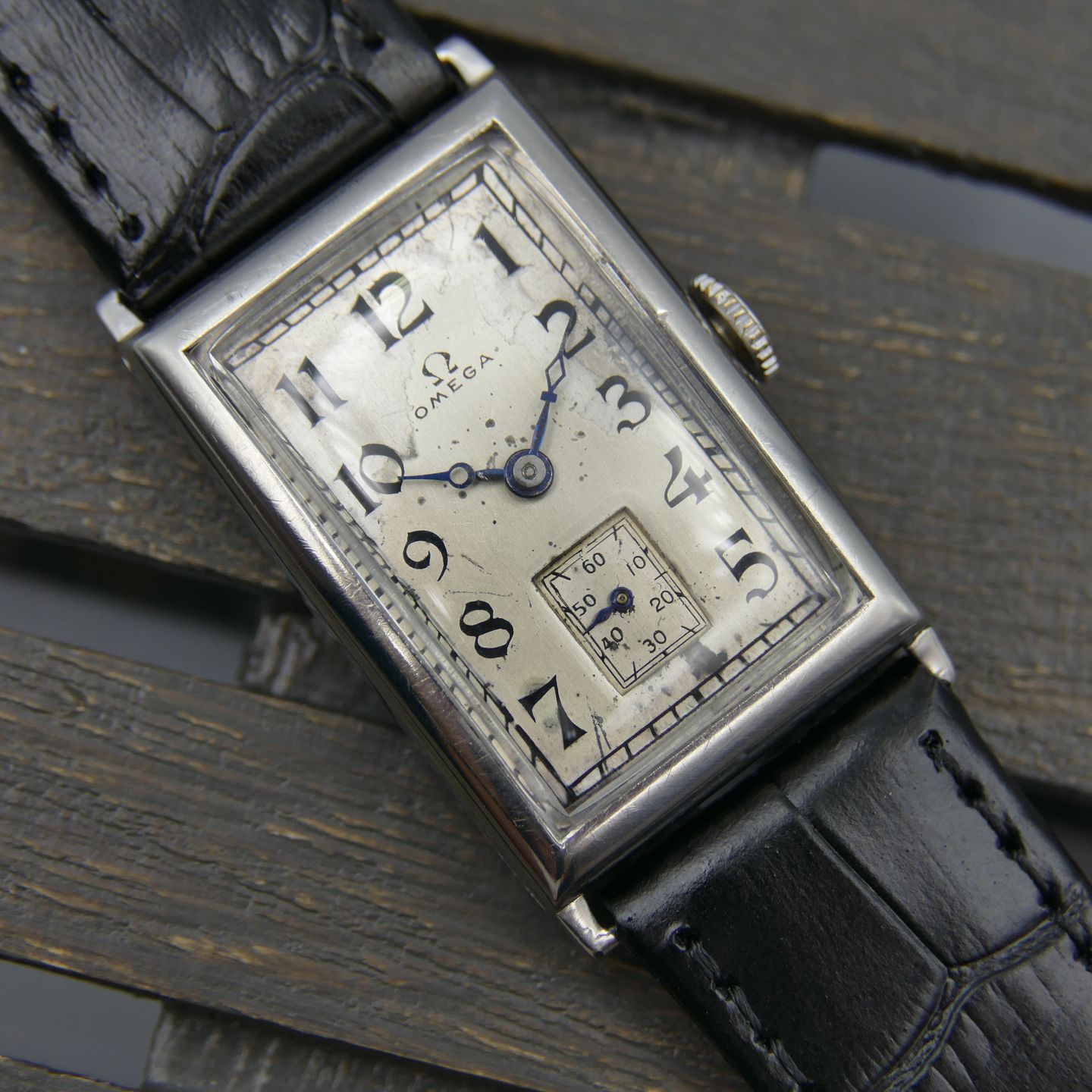 Omega Vintage ref. ck 730 Tank manual wind Cal. 20F serviced art deco vintage 30's - (1/8)