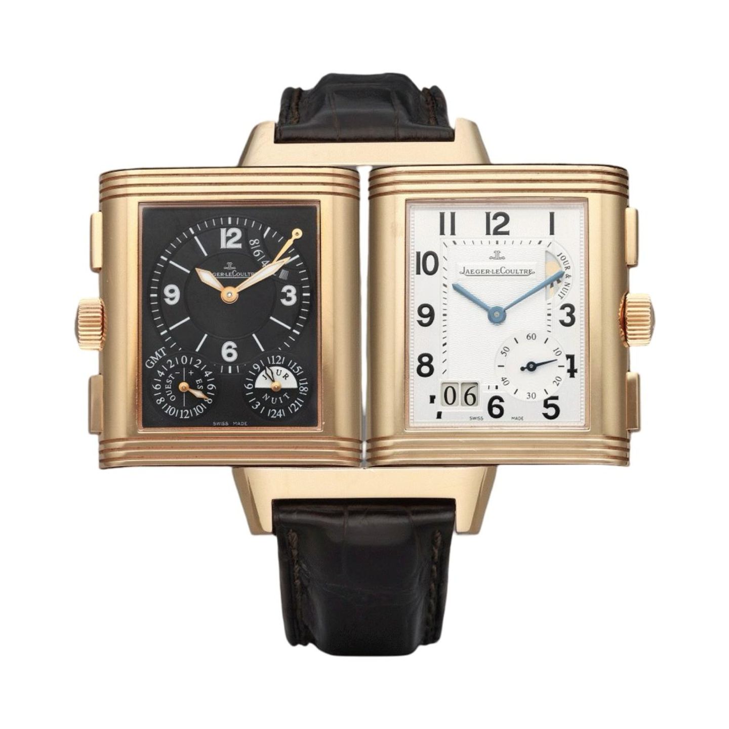 Jaeger-LeCoultre Grande Reverso 240.2.18 (Onbekend (willekeurig serienummer)) - Zilver wijzerplaat 29mm Roségoud (1/1)