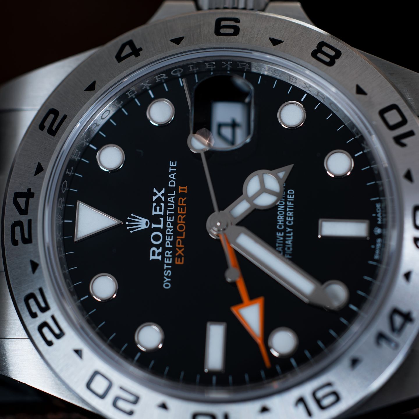 Rolex Explorer II 226570 (2023) - Zwart wijzerplaat 42mm Staal (4/5)
