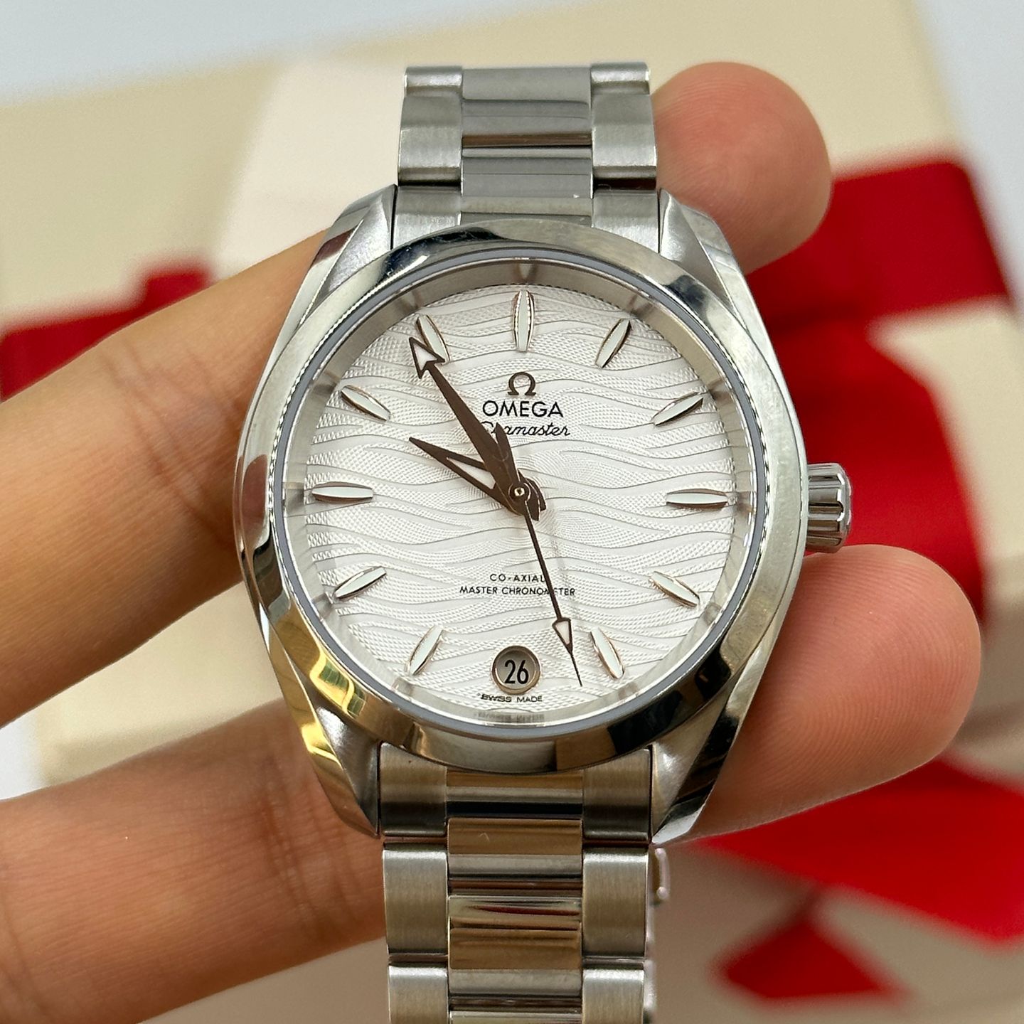 Omega Seamaster Aqua Terra 220.10.34.20.02.001 (2024) - Zilver wijzerplaat 34mm Staal (6/8)