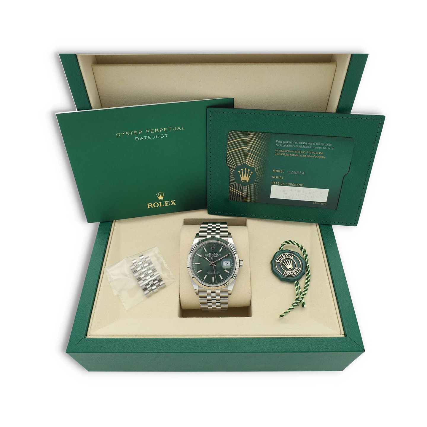 Rolex Datejust 36 126234 (2026) - Green dial 36 mm Steel case (8/8)