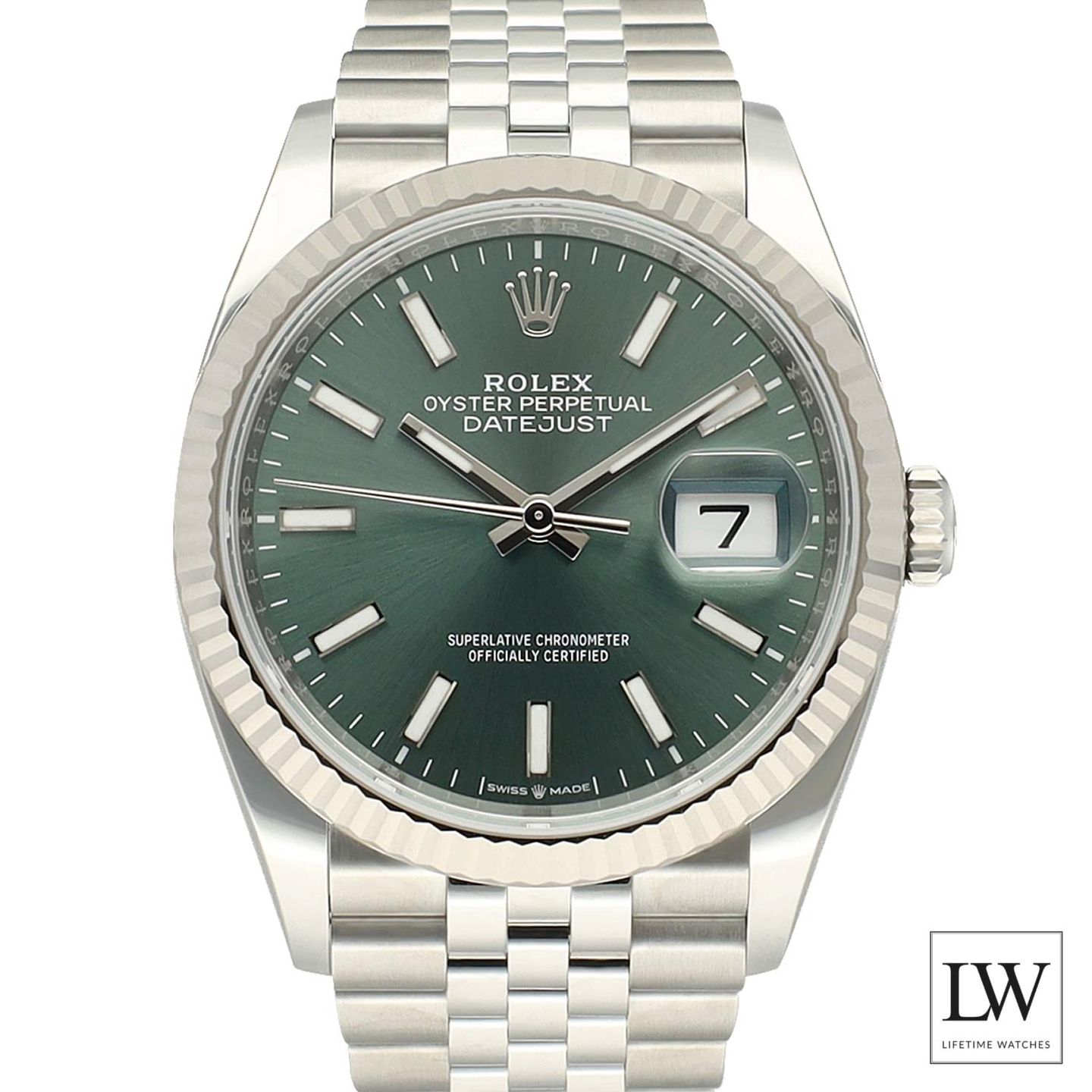 Rolex Datejust 36 126234 (2026) - Green dial 36 mm Steel case (2/8)