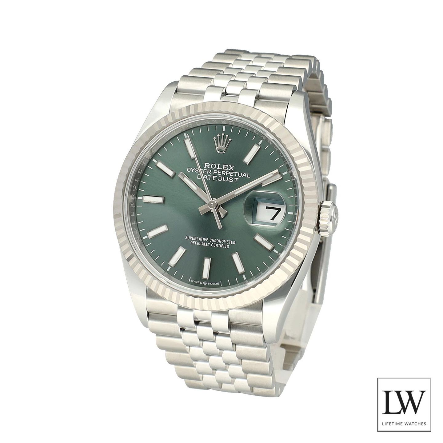 Rolex Datejust 36 126234 (2026) - Green dial 36 mm Steel case (4/8)