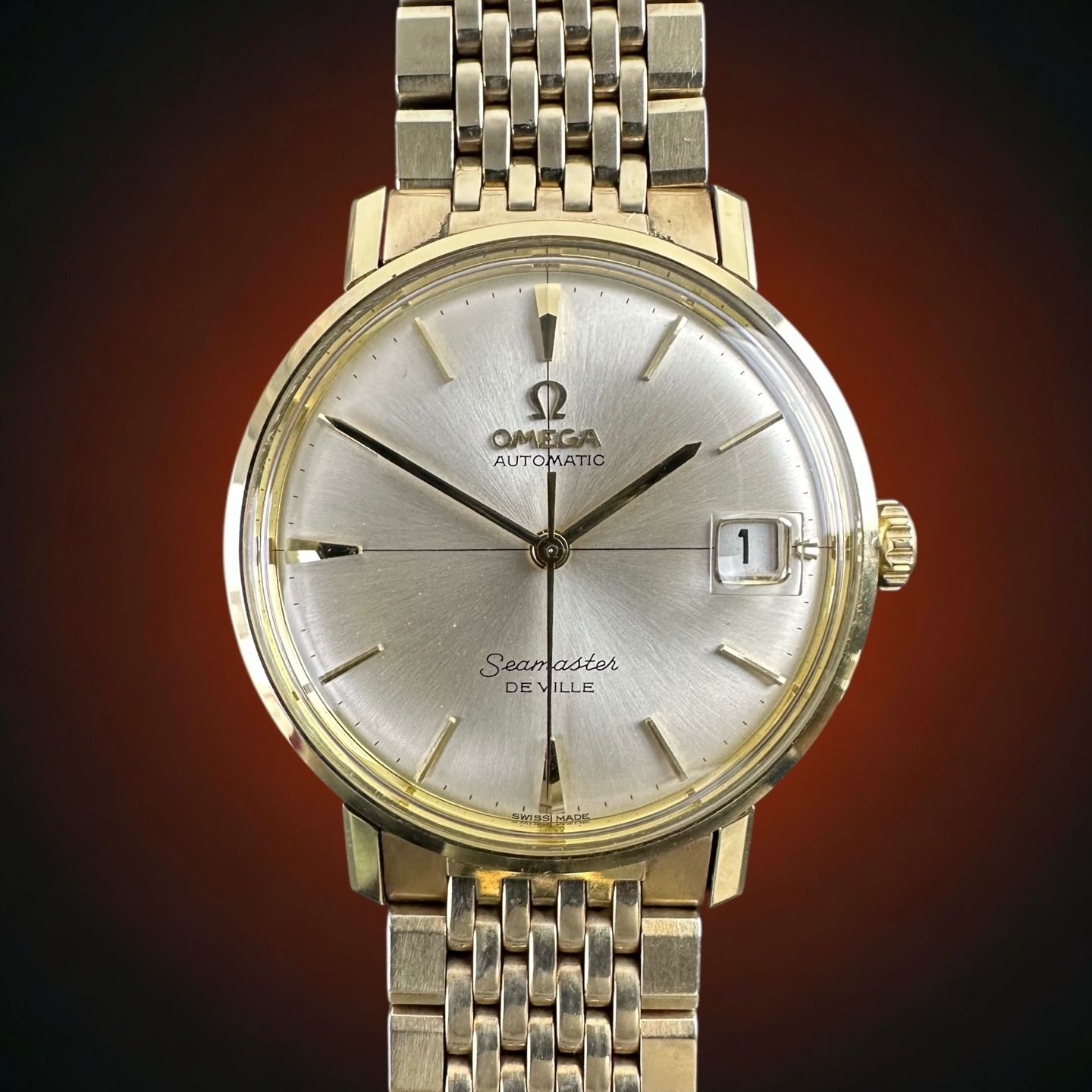 Omega Seamaster 166.020 (1963) - Wit wijzerplaat 34mm Goud/Staal (1/8)