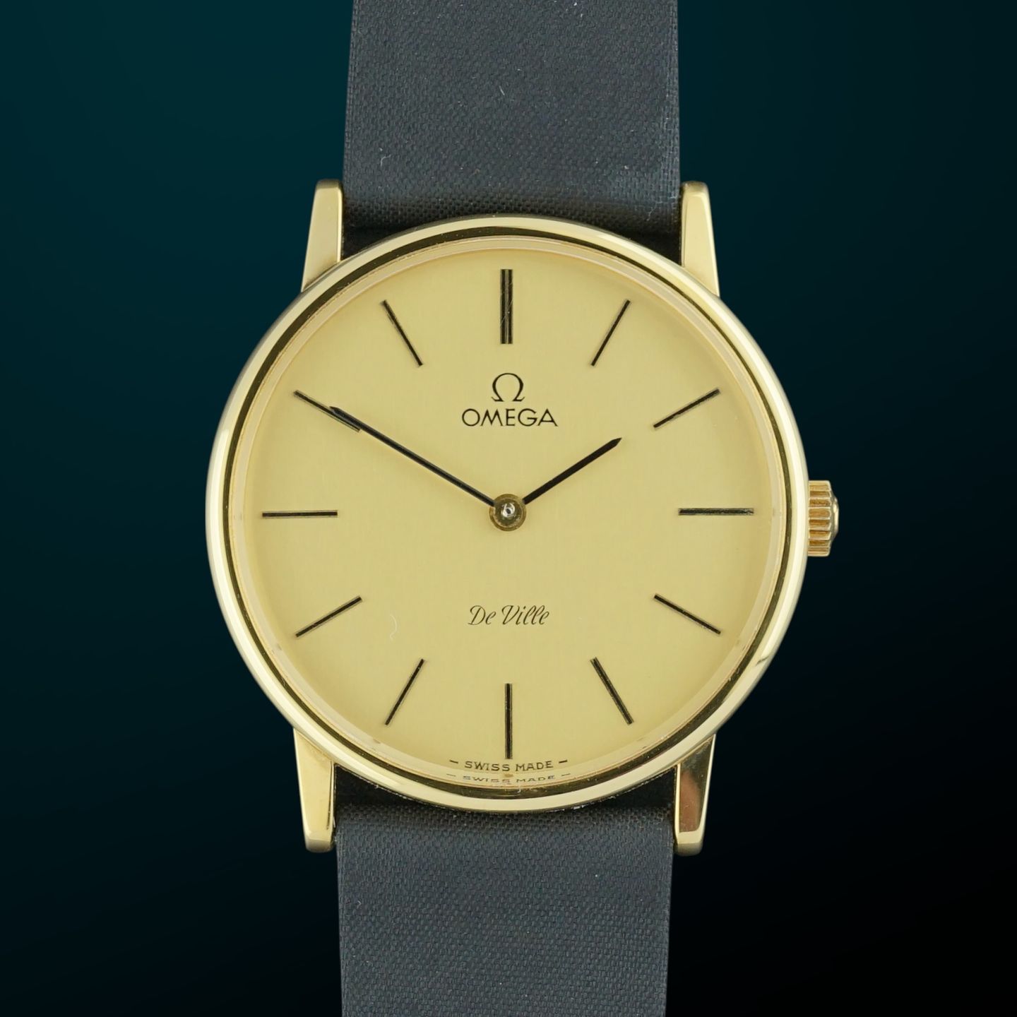 Omega De Ville 111.0140 (1978) - Gold dial 32 mm Gold/Steel case (1/8)