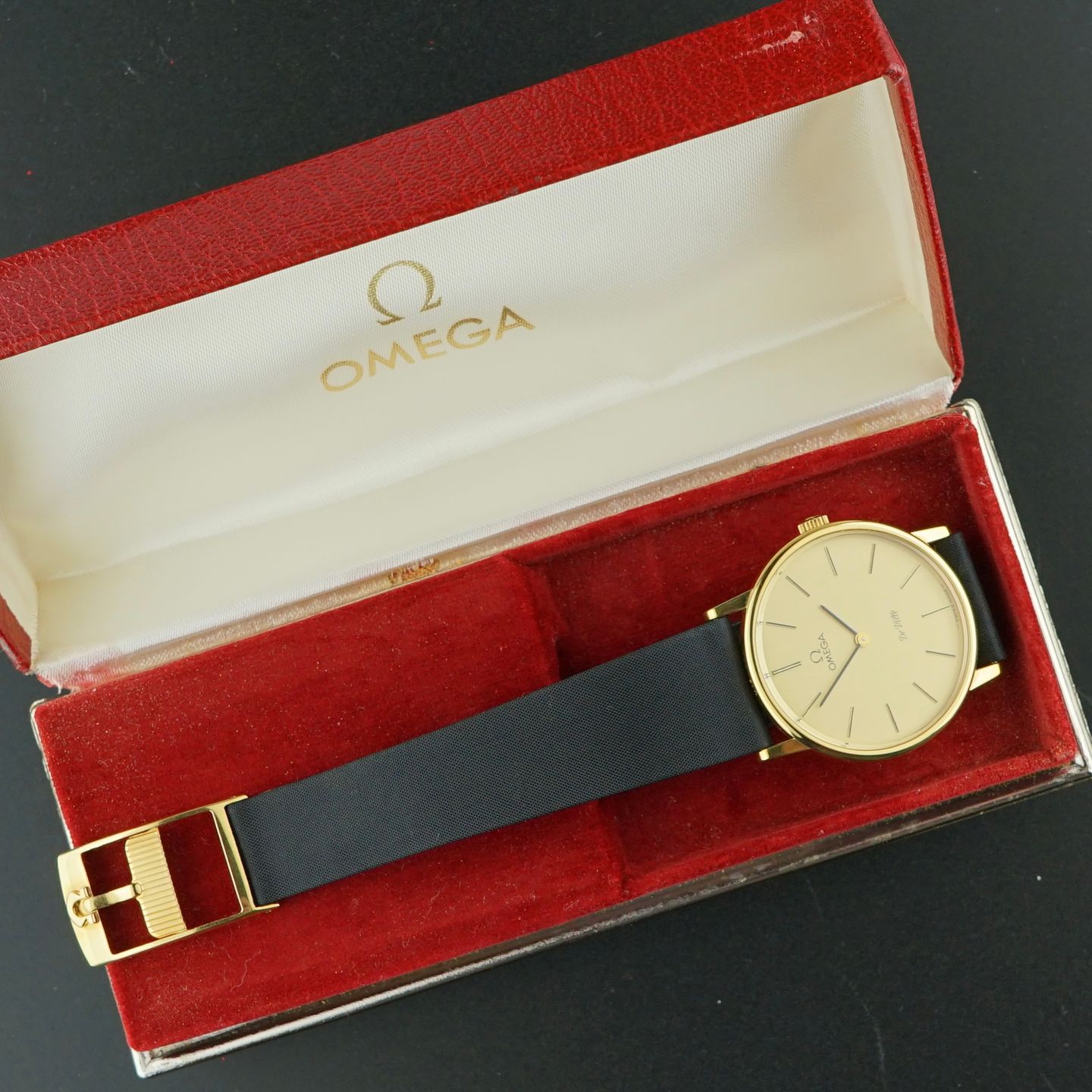 Omega De Ville 111.0140 (1978) - Gold dial 32 mm Gold/Steel case (3/8)