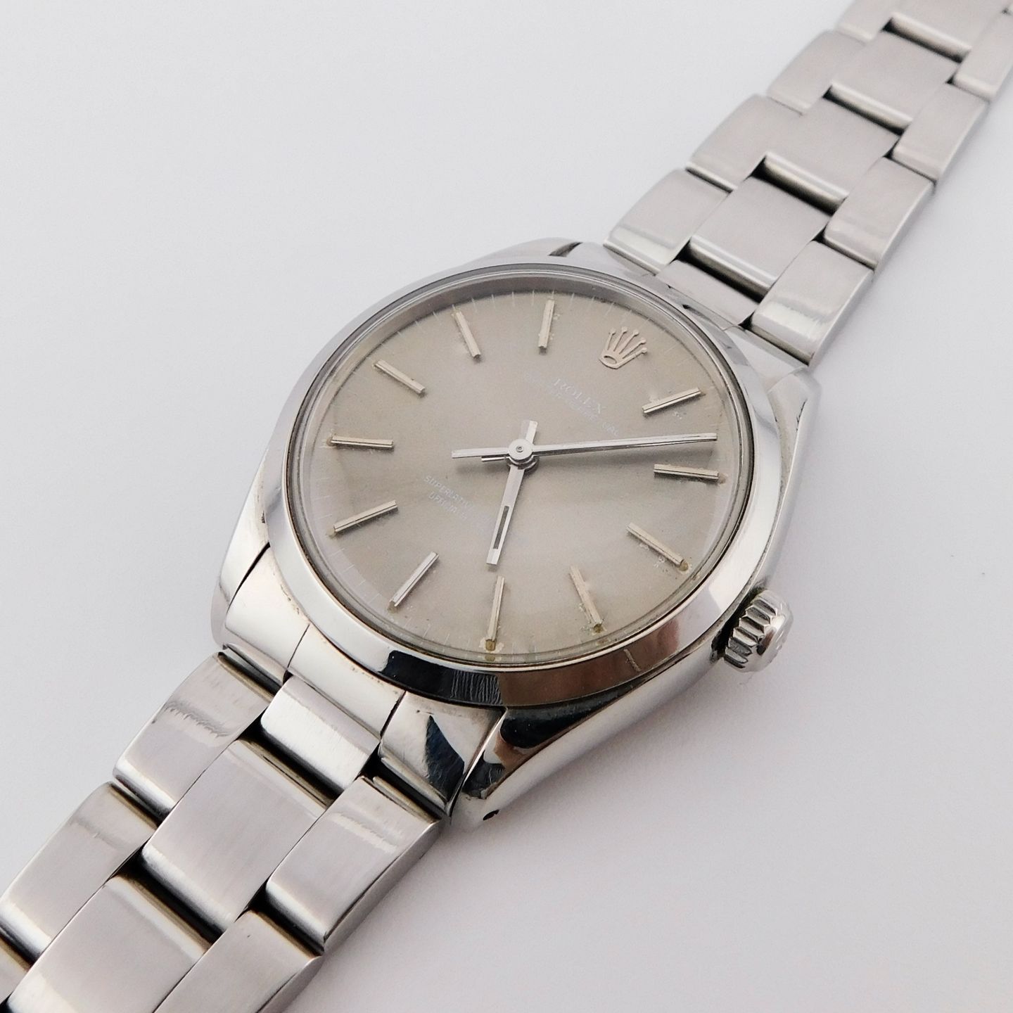 Rolex Oyster Perpetual 1002 (1980) - Grey dial 34 mm Steel case (4/6)