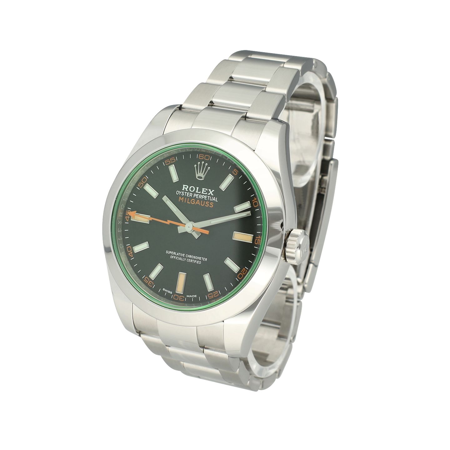 Rolex Milgauss 116400GV (2020) - Zwart wijzerplaat 40mm Staal (4/8)