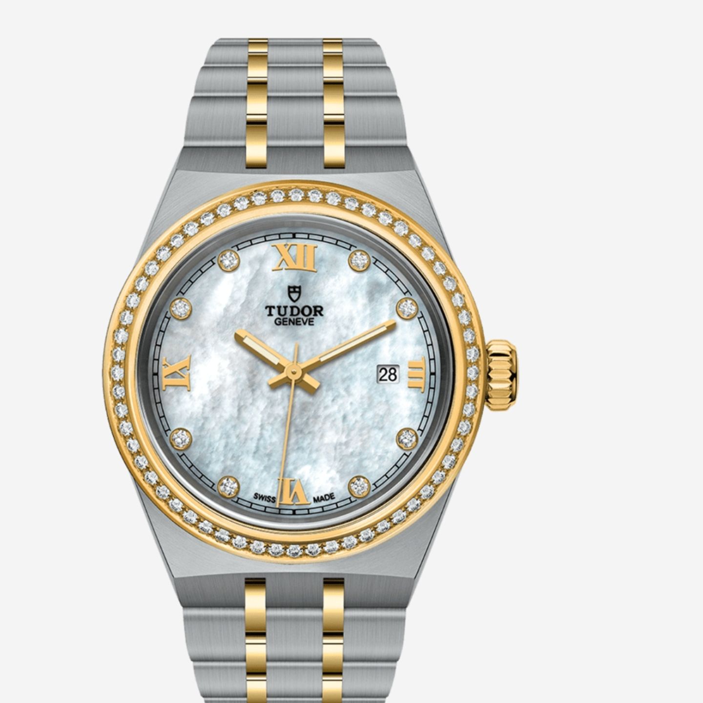 Tudor Glamour Date NAC BLAN 8RBR J - (1/1)