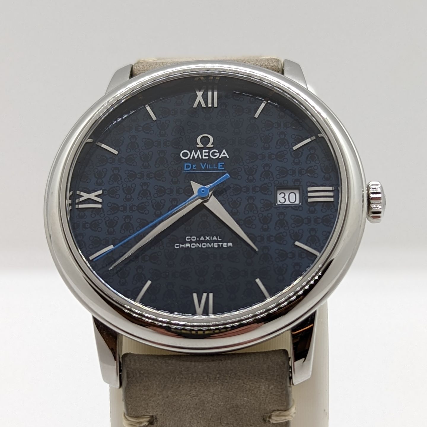 Omega De Ville Prestige 424.10.40.20.03.003 (2022) - Blauw wijzerplaat 40mm Staal (1/8)