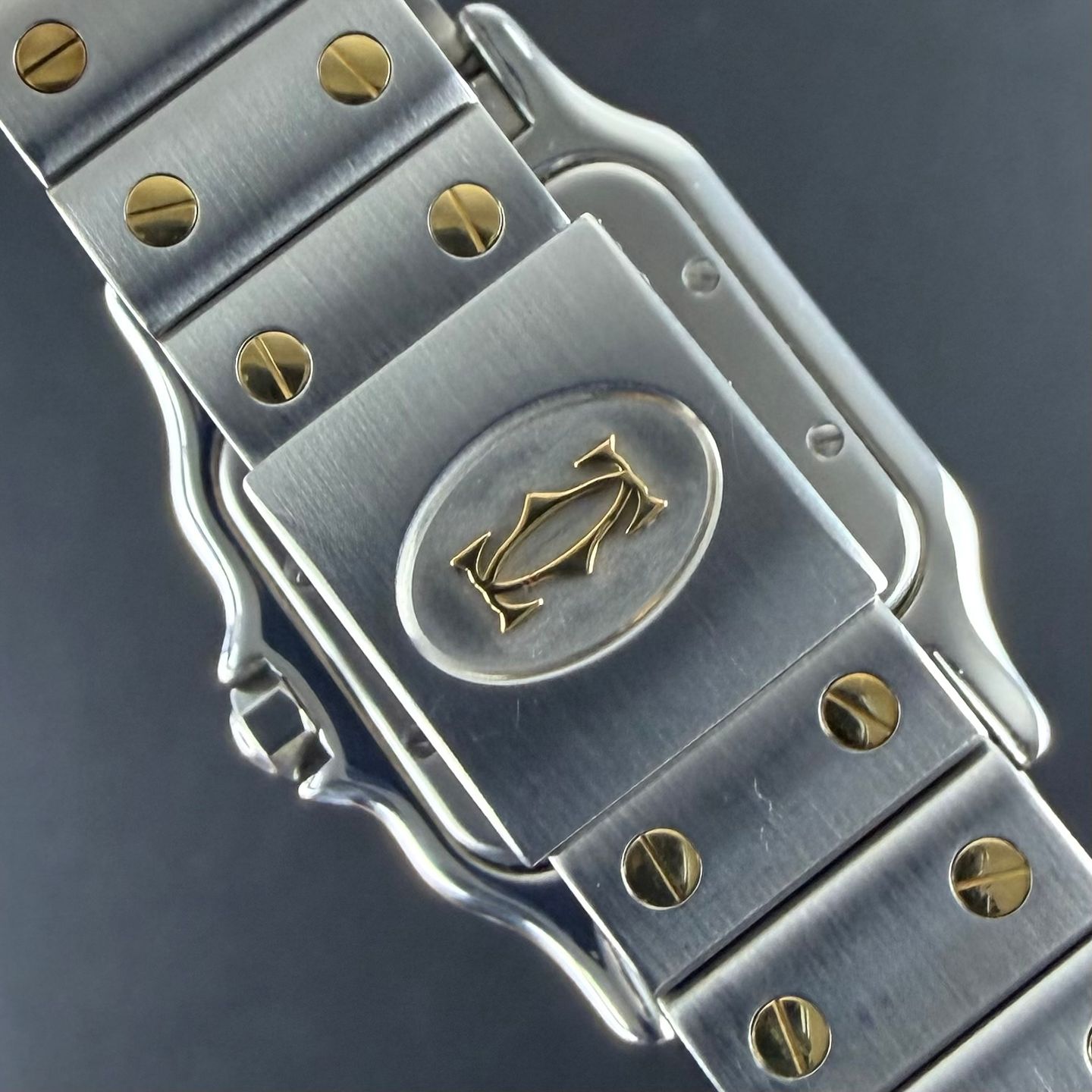 Cartier Santos W20011C4 (1999) - Wit wijzerplaat 29mm Goud/Staal (7/8)