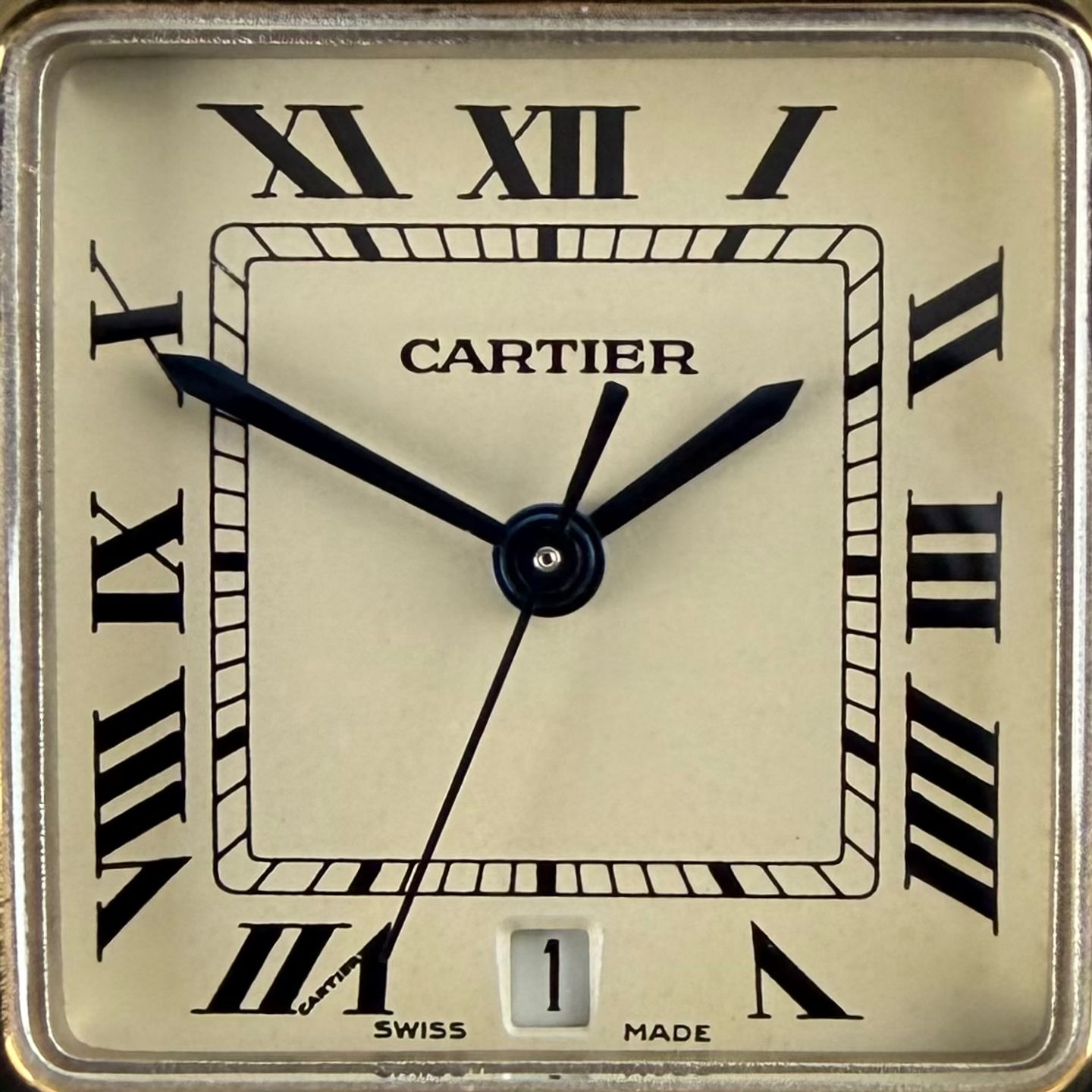 Cartier Santos W20011C4 (1999) - Wit wijzerplaat 29mm Goud/Staal (8/8)