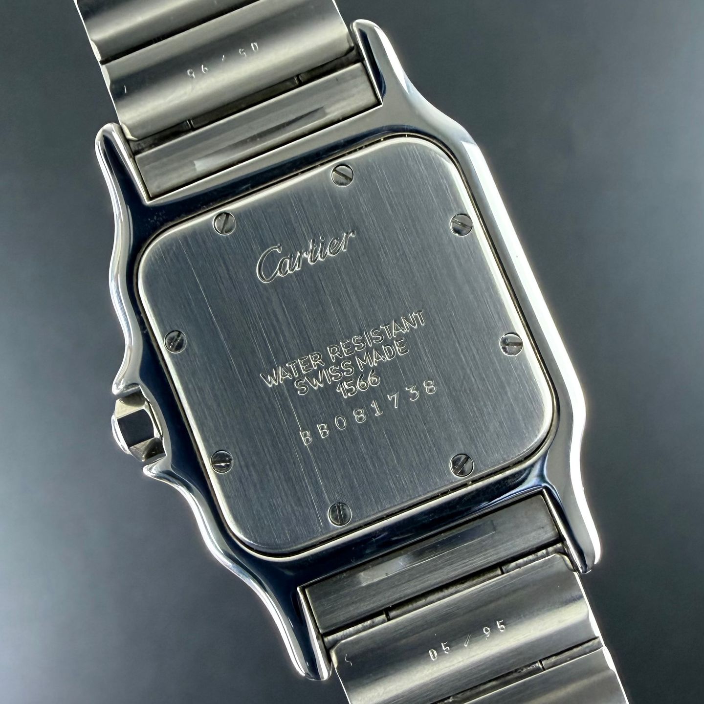 Cartier Santos W20011C4 (1999) - Wit wijzerplaat 29mm Goud/Staal (3/8)