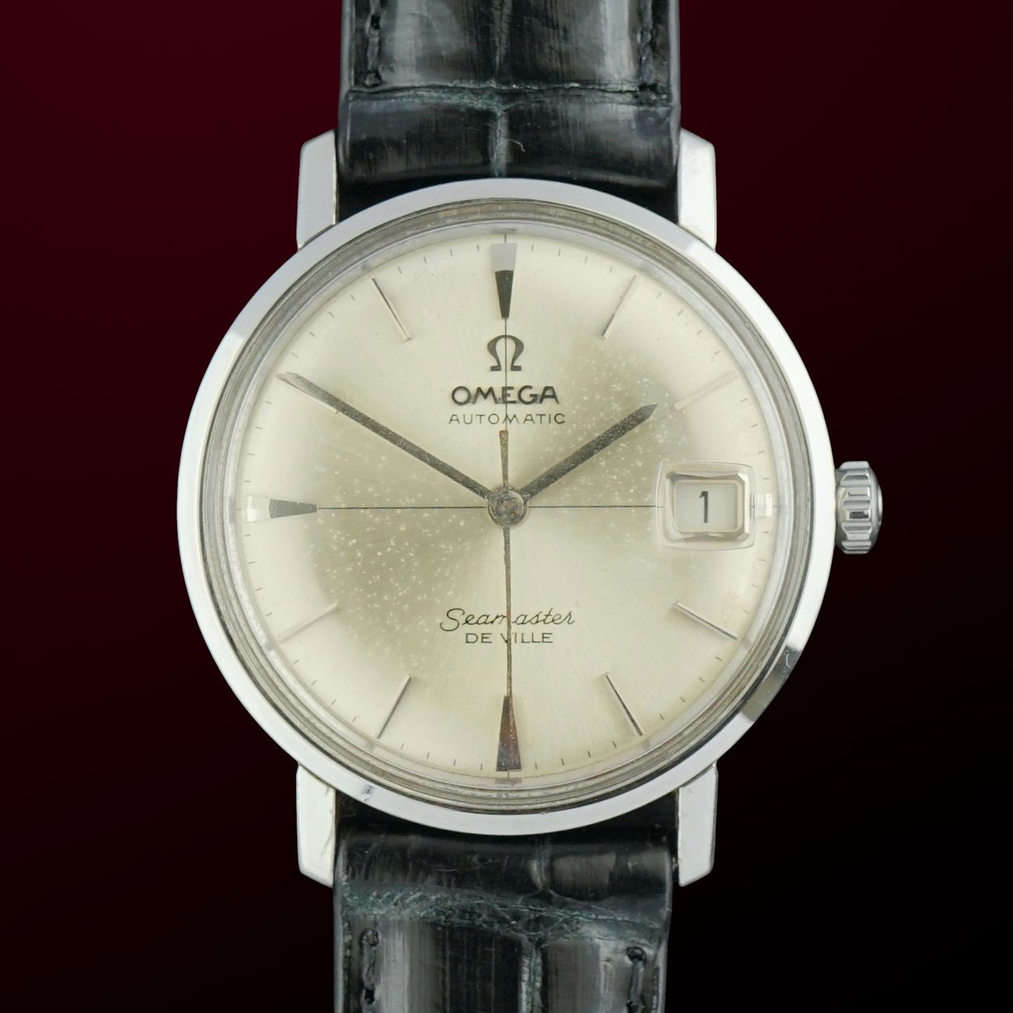Omega Seamaster 14910 (1963) - White dial 34 mm Steel case (1/8)