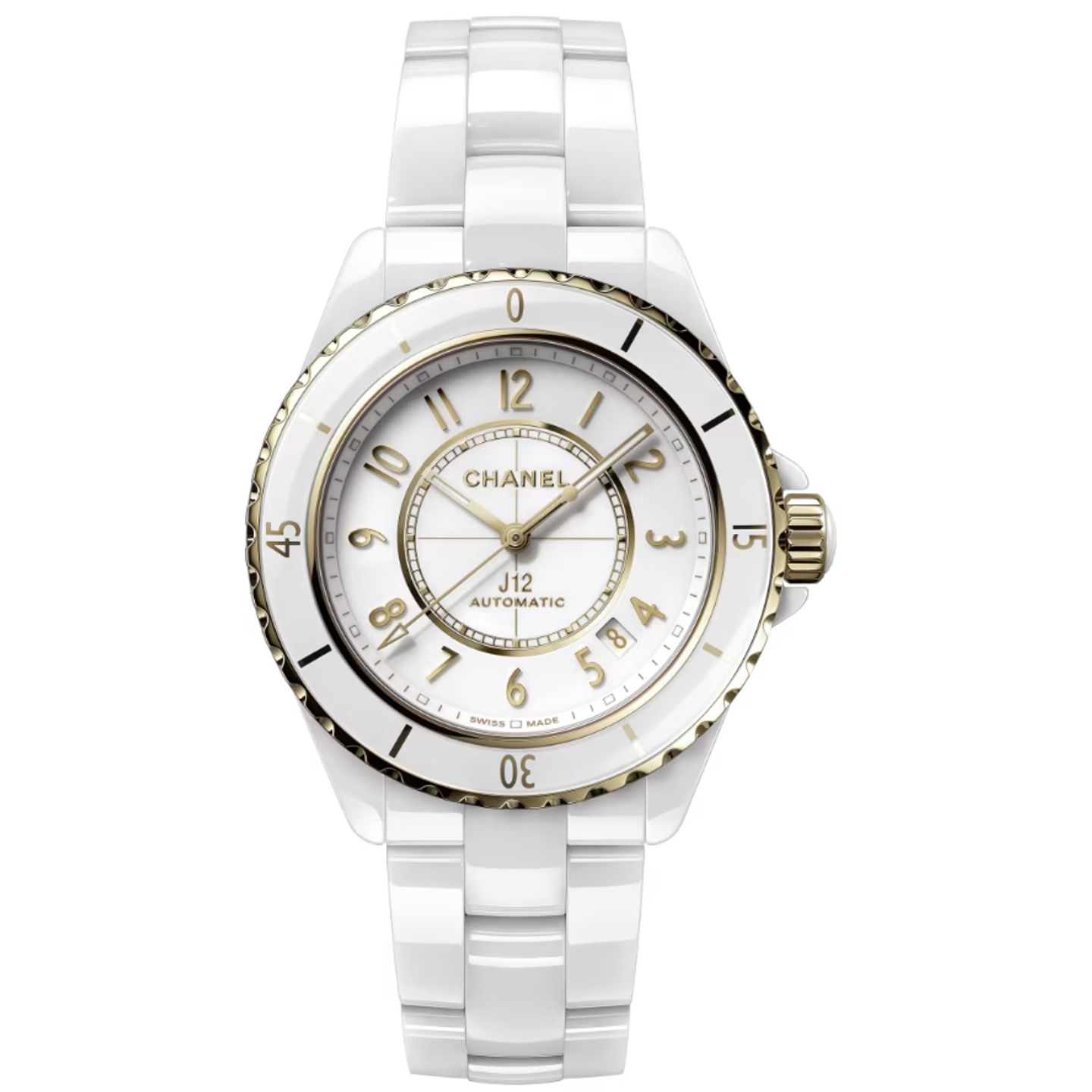 Chanel J12 H9540 (2023) - White dial 38 mm Ceramic case (1/1)