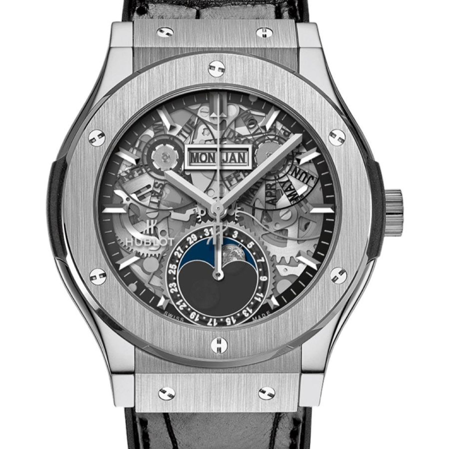 Hublot Classic Fusion Aerofusion 547.NX.0170.LR (Unknown (random serial)) - Transparent dial 42 mm Titanium case (1/1)