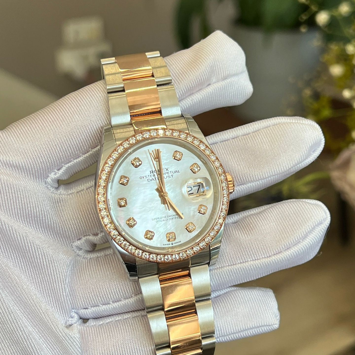 Rolex Datejust 36 126281RBR (2025) - Pearl dial 36 mm Steel case (5/7)