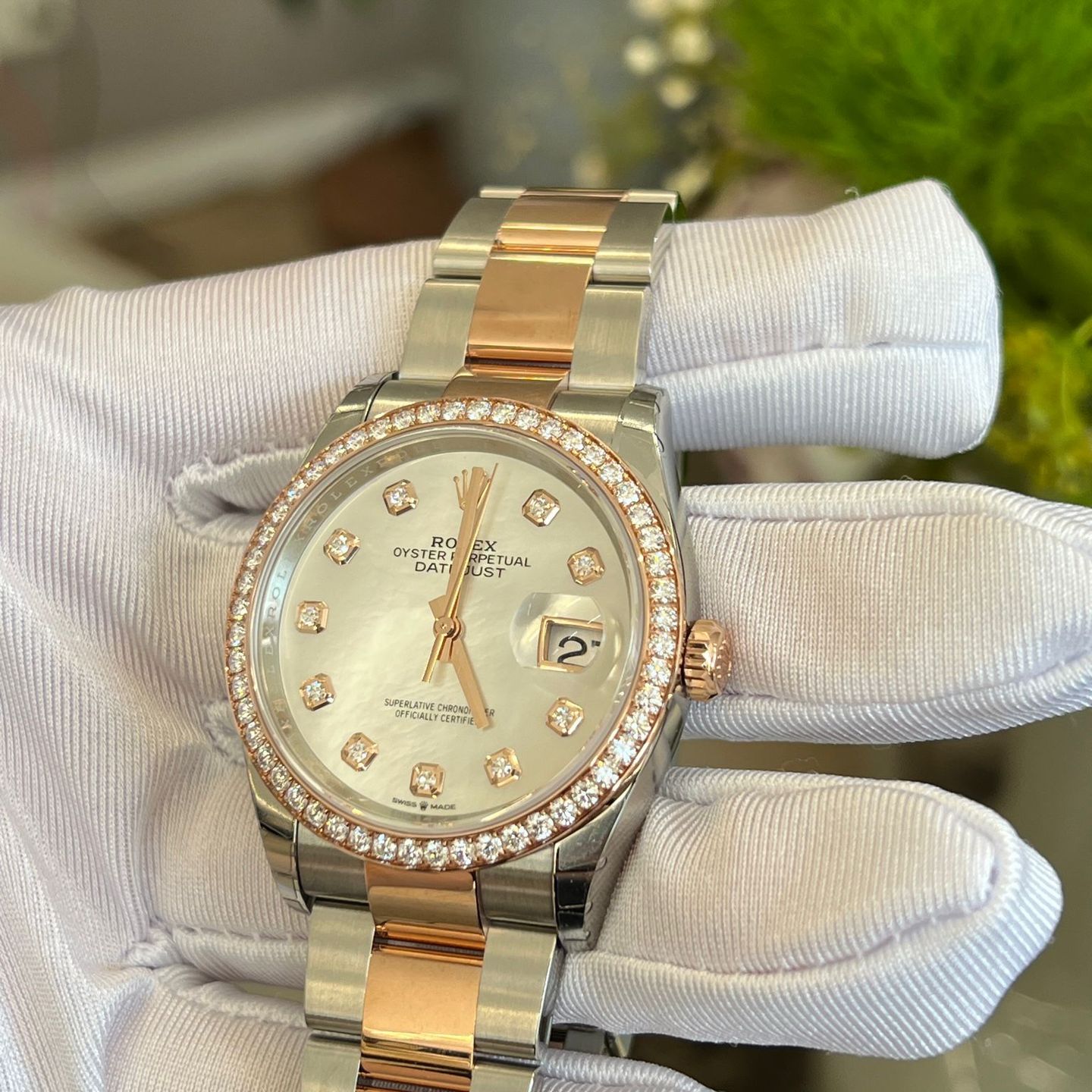 Rolex Datejust 36 126281RBR (2025) - Pearl dial 36 mm Steel case (4/7)