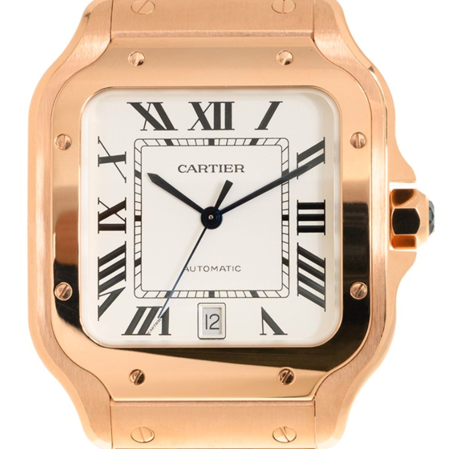 Cartier Santos WGSA0018 (2022) - Silver dial 40 mm Rose Gold case (1/1)