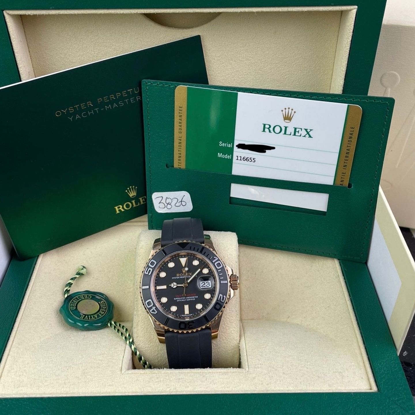 Rolex Yacht-Master 40 116655 (2019) - Black dial 40 mm Rose Gold case (1/8)