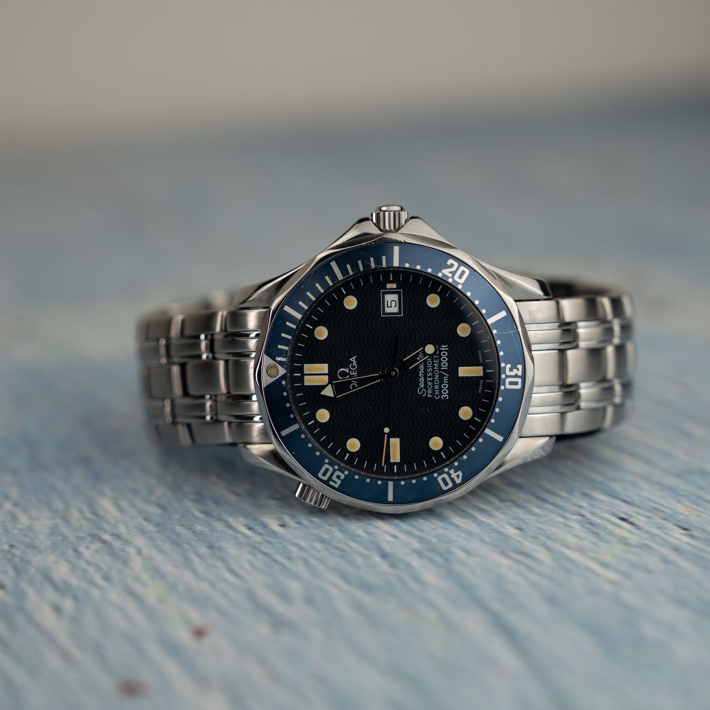 Omega Seamaster Diver 300 M 2531.80 (1999) - Blue dial 41 mm Steel case (3/7)