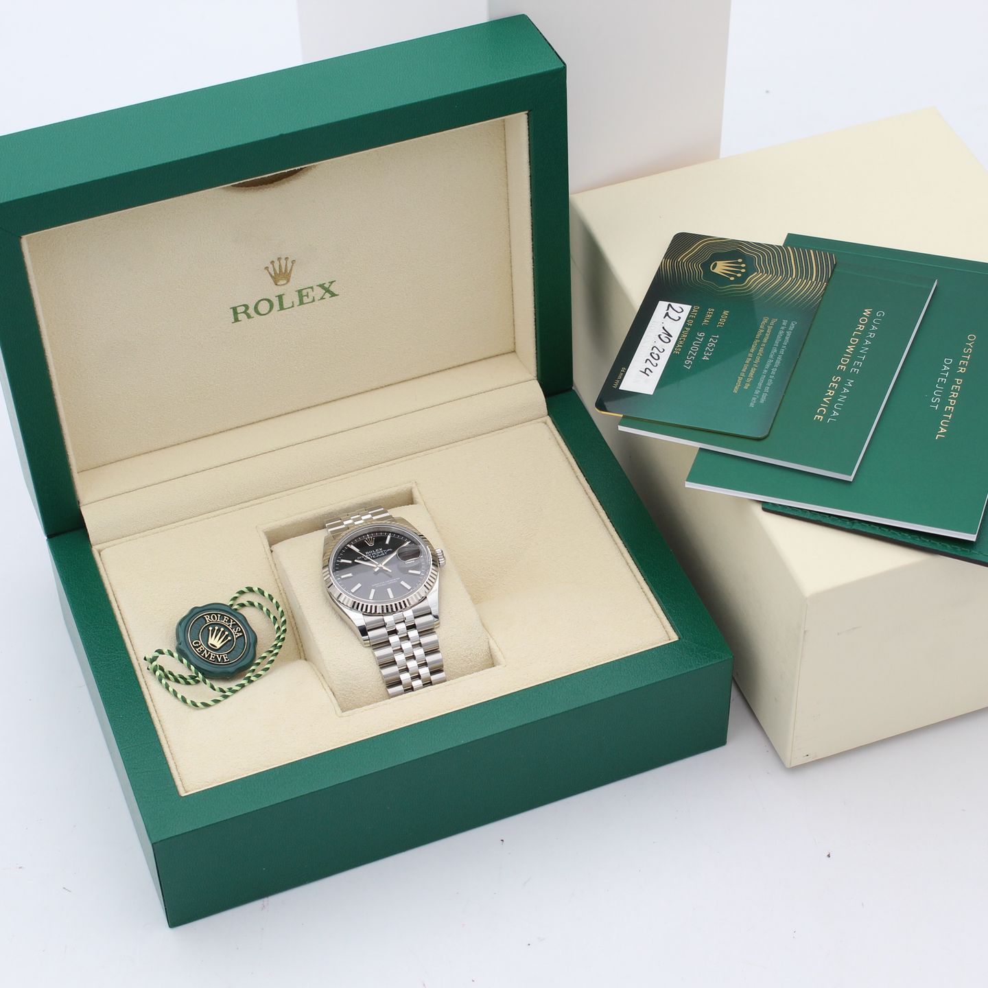 Rolex Datejust 36 126234 (2024) - Black dial 36 mm Steel case (2/8)