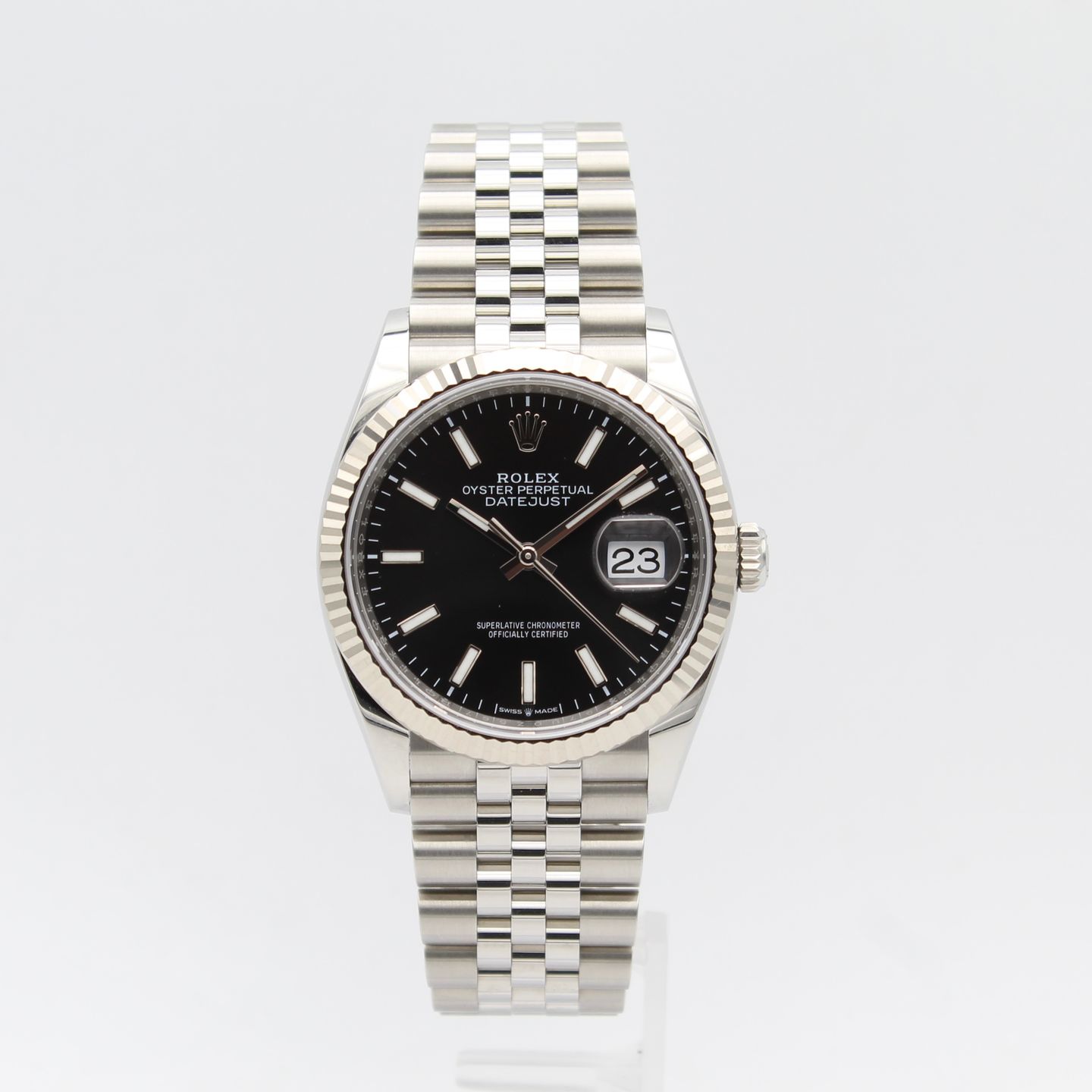 Rolex Datejust 36 126234 (2024) - Black dial 36 mm Steel case (1/8)