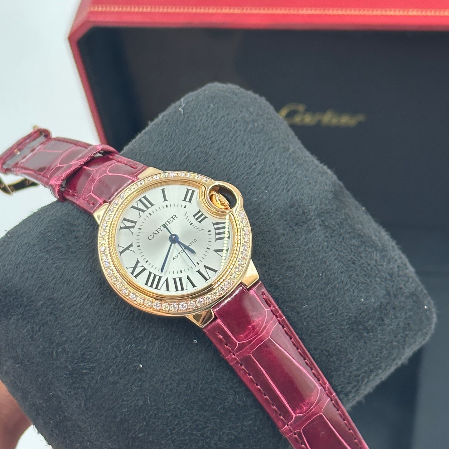 Cartier Ballon Bleu 33mm WJBB0033 (2023) - Zilver wijzerplaat 33mm Roségoud (5/8)