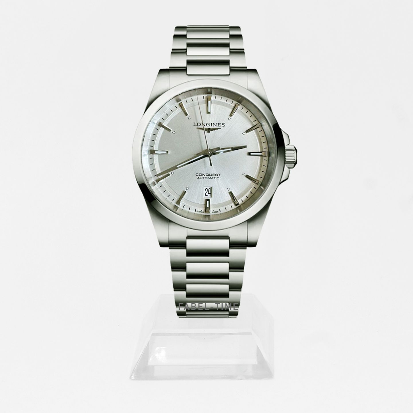 Longines Conquest L3.830.4.72.6 (2024) - Zilver wijzerplaat 41mm Staal (1/1)