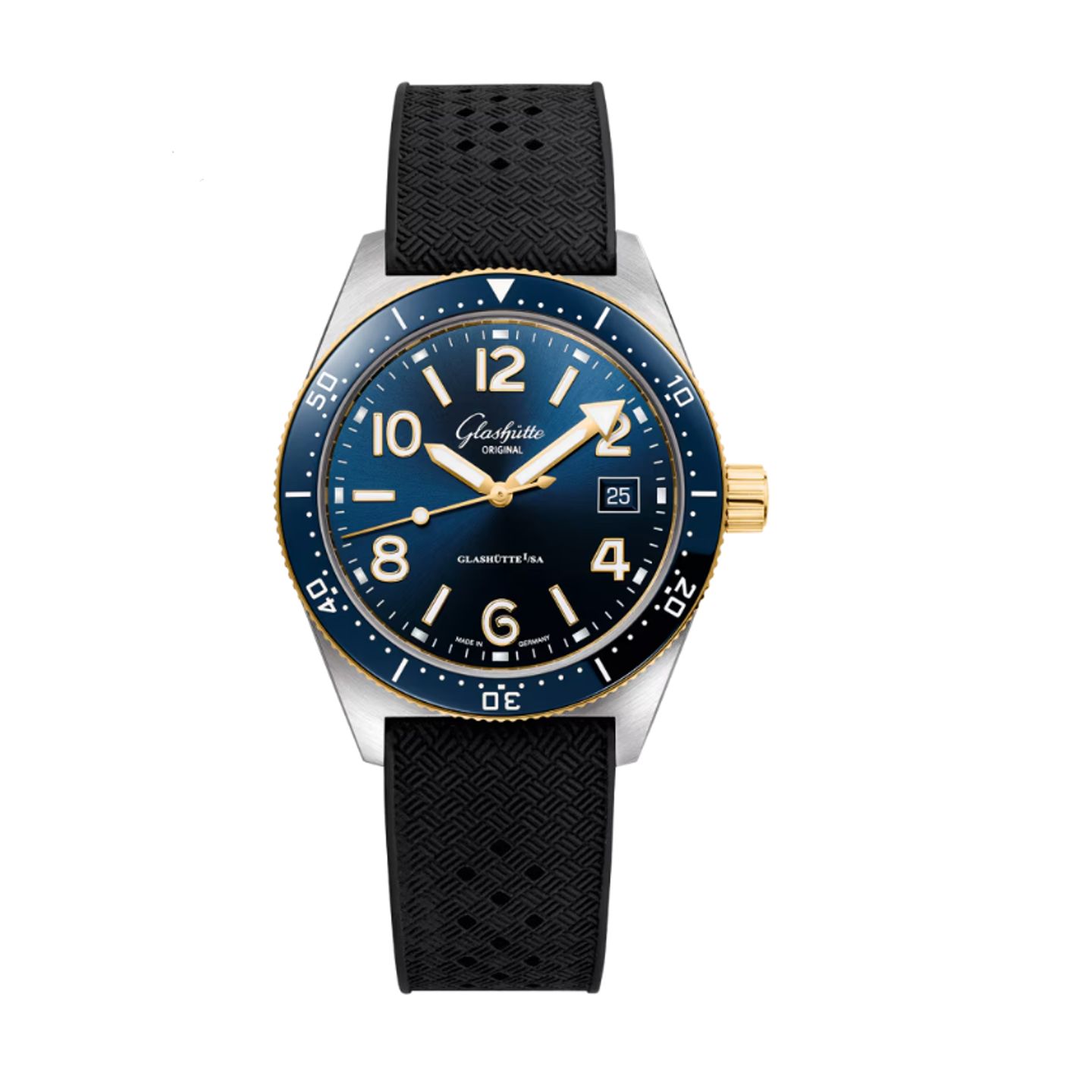 Glashütte Original SeaQ 1-39-11-10-90-33 (2023) - Blauw wijzerplaat 40mm Goud/Staal (1/1)