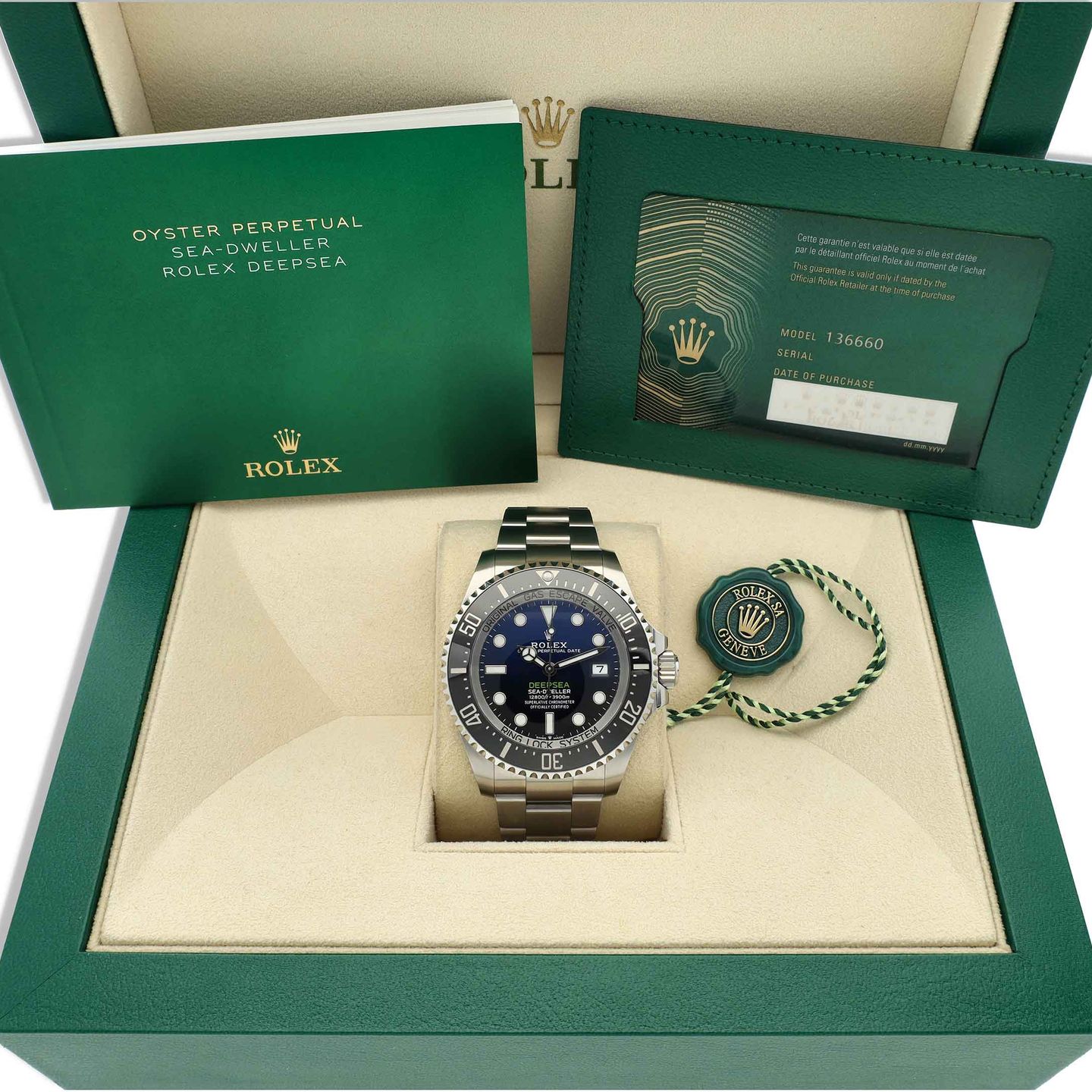 Rolex Sea-Dweller Deepsea 136660 (2025) - Blue dial 44 mm Steel case (8/8)