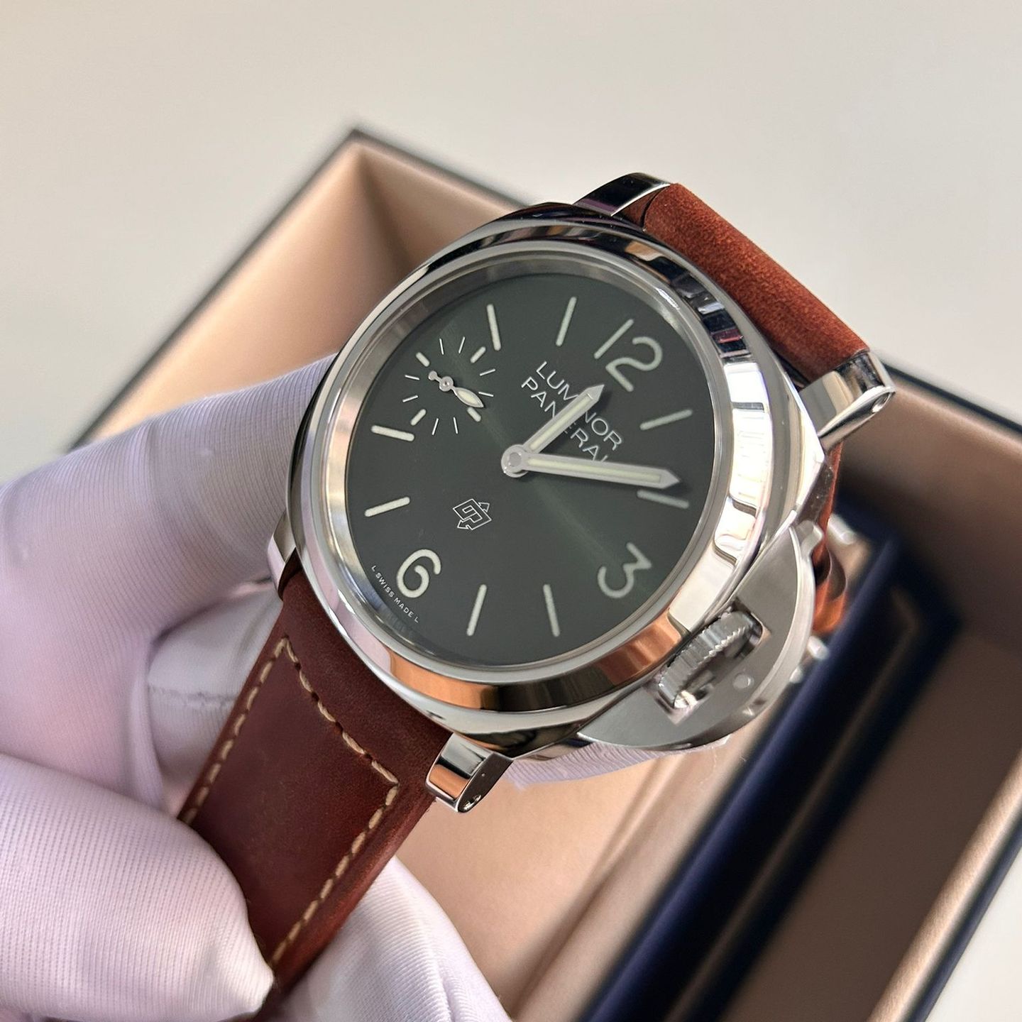 Panerai Luminor PAM01624 (2025) - Groen wijzerplaat 44mm Staal (5/8)