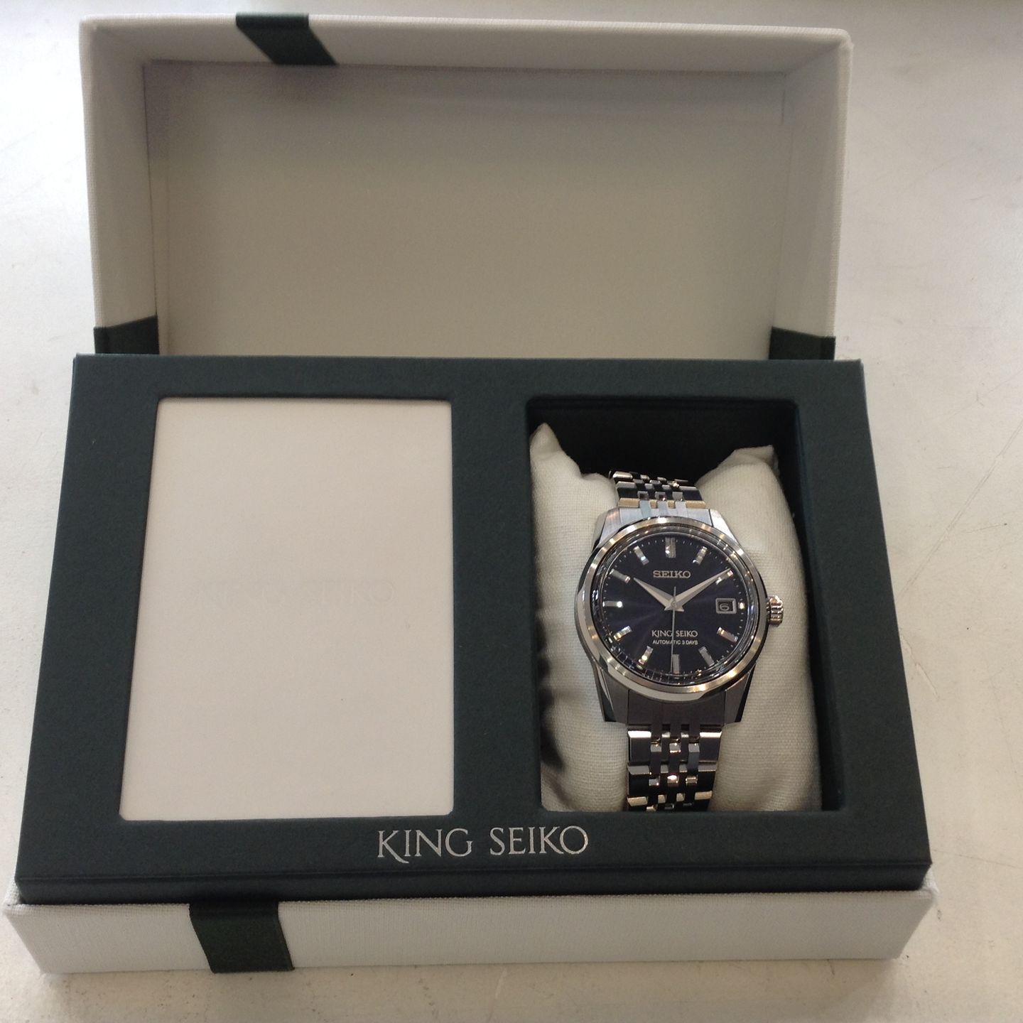 Seiko King KS01SD7 (2023) - Blauw wijzerplaat 39mm Staal (6/8)