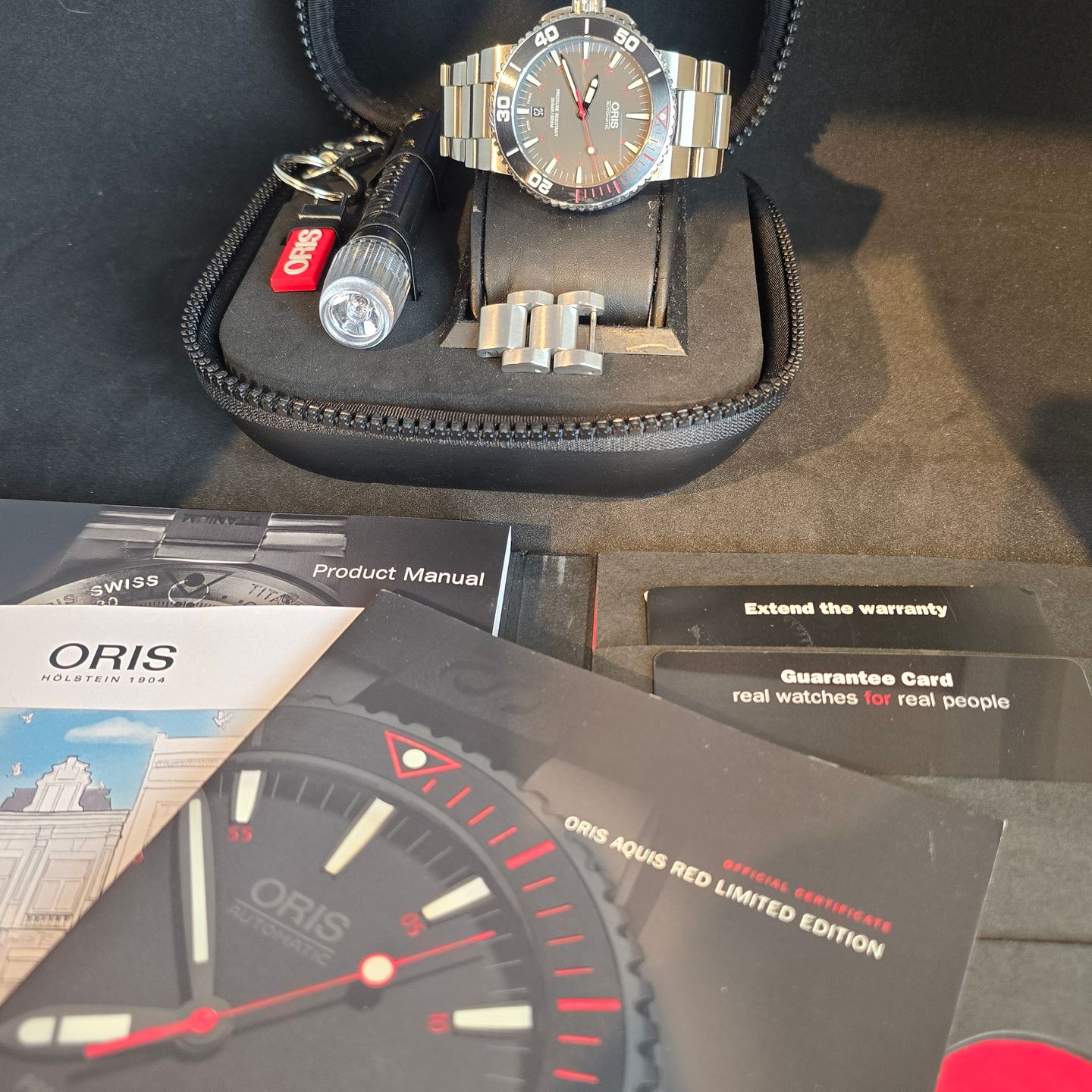 Oris Aquis 01 733 7653 4183-Set MB (Onbekend (willekeurig serienummer)) - Grijs wijzerplaat 43mm Staal (7/8)