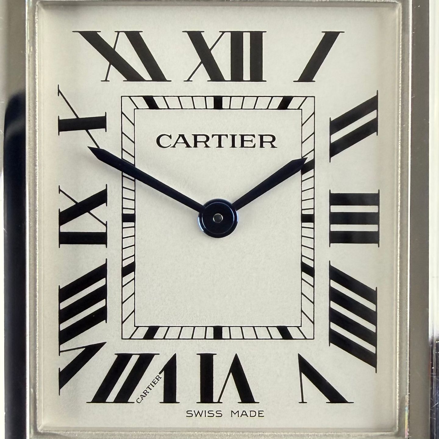 Cartier Tank WSTA0041 (2021) - Wit wijzerplaat 25mm Staal (8/8)