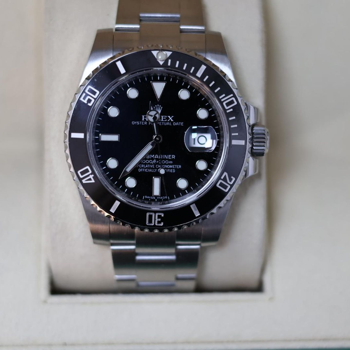 Rolex Submariner Date 116610LN (2021) - Zwart wijzerplaat 40mm Staal (1/8)