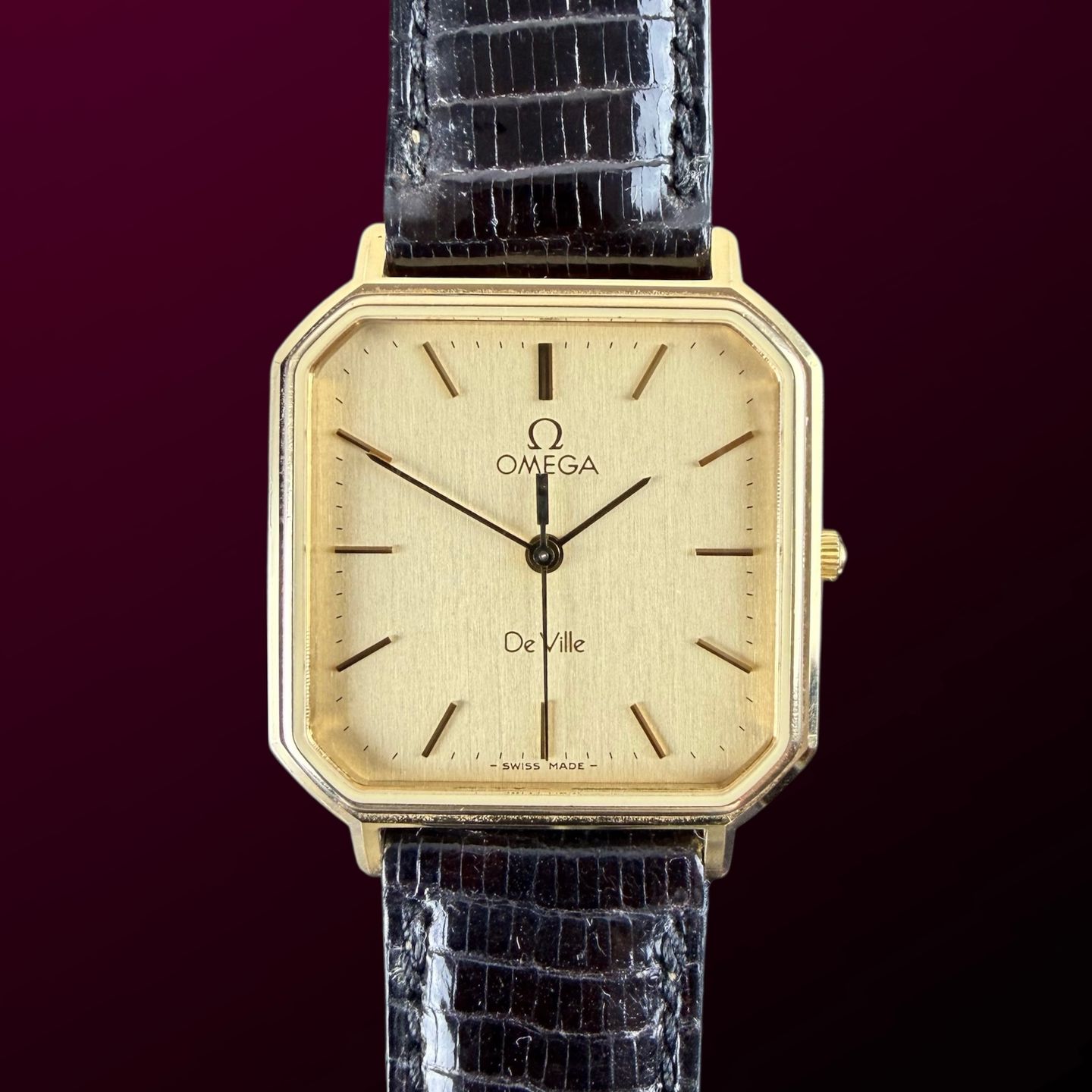 Omega De Ville 191.0192 (1982) - Champagne wijzerplaat 40mm Goud/Staal (1/8)