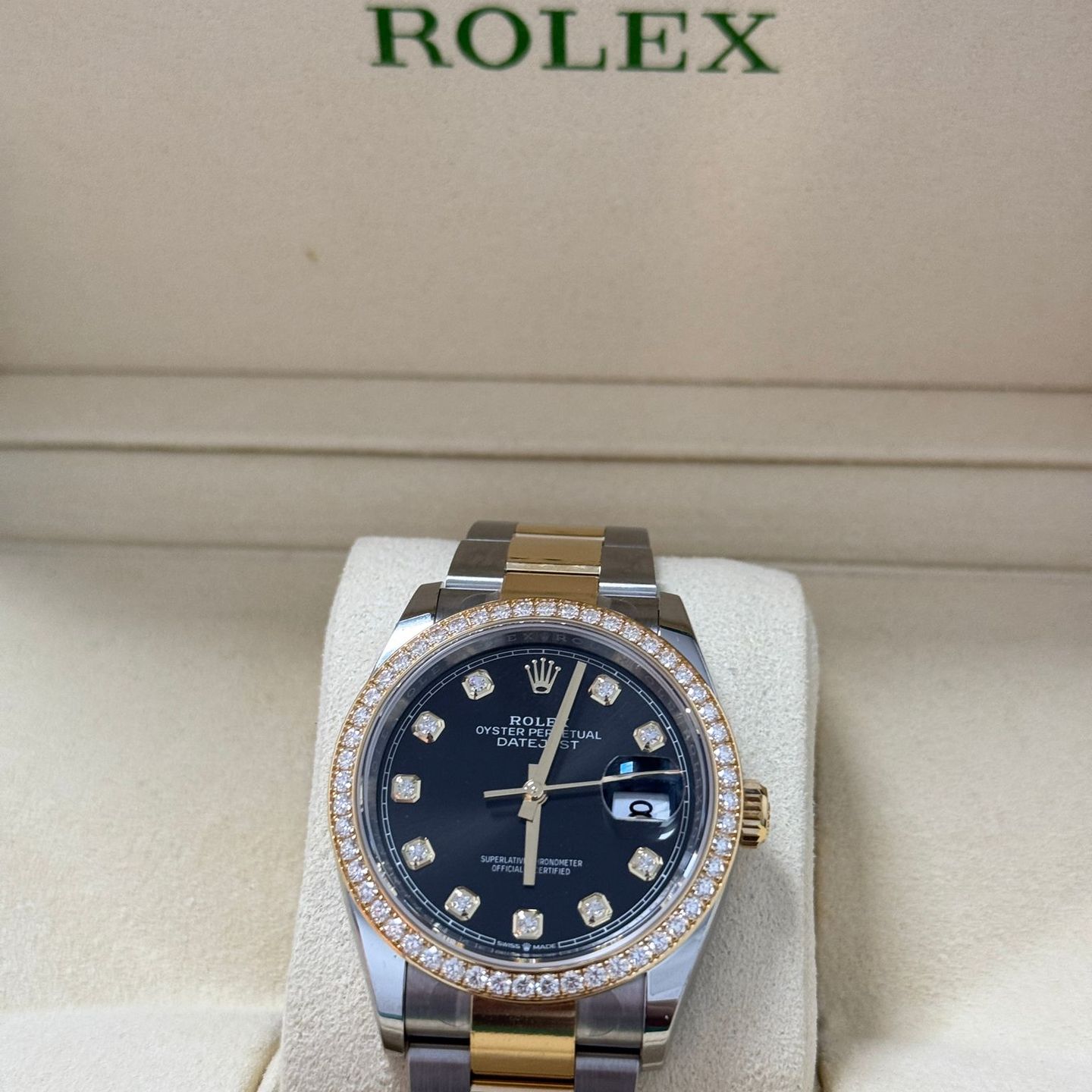 Rolex Datejust 36 126283RBR (2023) - Black dial 36 mm Steel case (1/8)