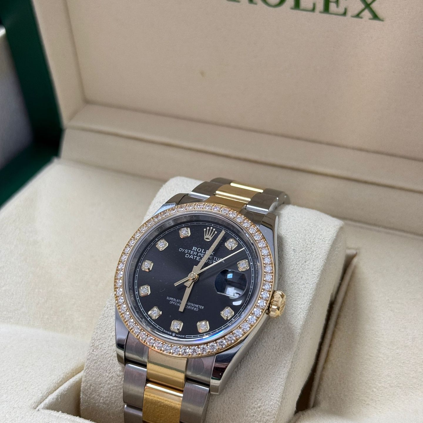 Rolex Datejust 36 126283RBR (2023) - Black dial 36 mm Steel case (3/8)