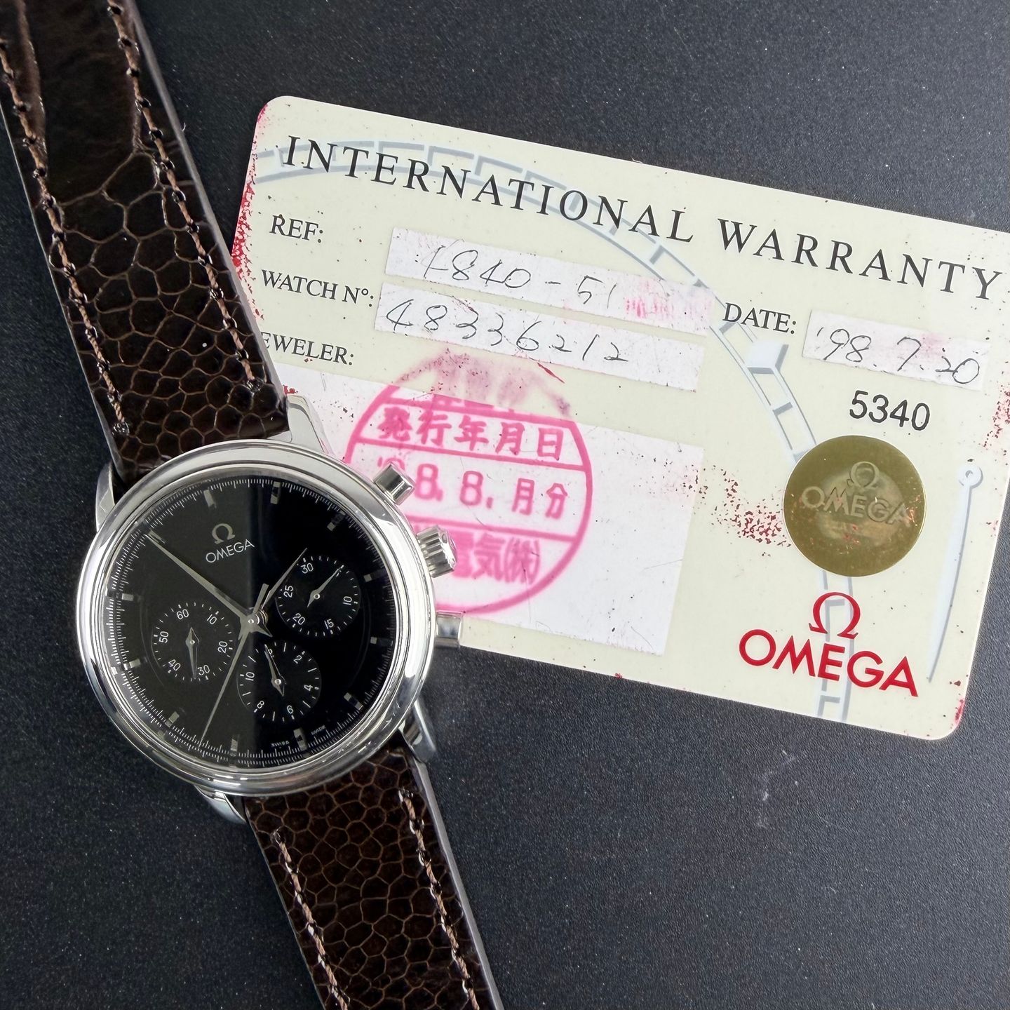 Omega De Ville Prestige 4840.51 (1984) - Black dial 36 mm Steel case (3/8)