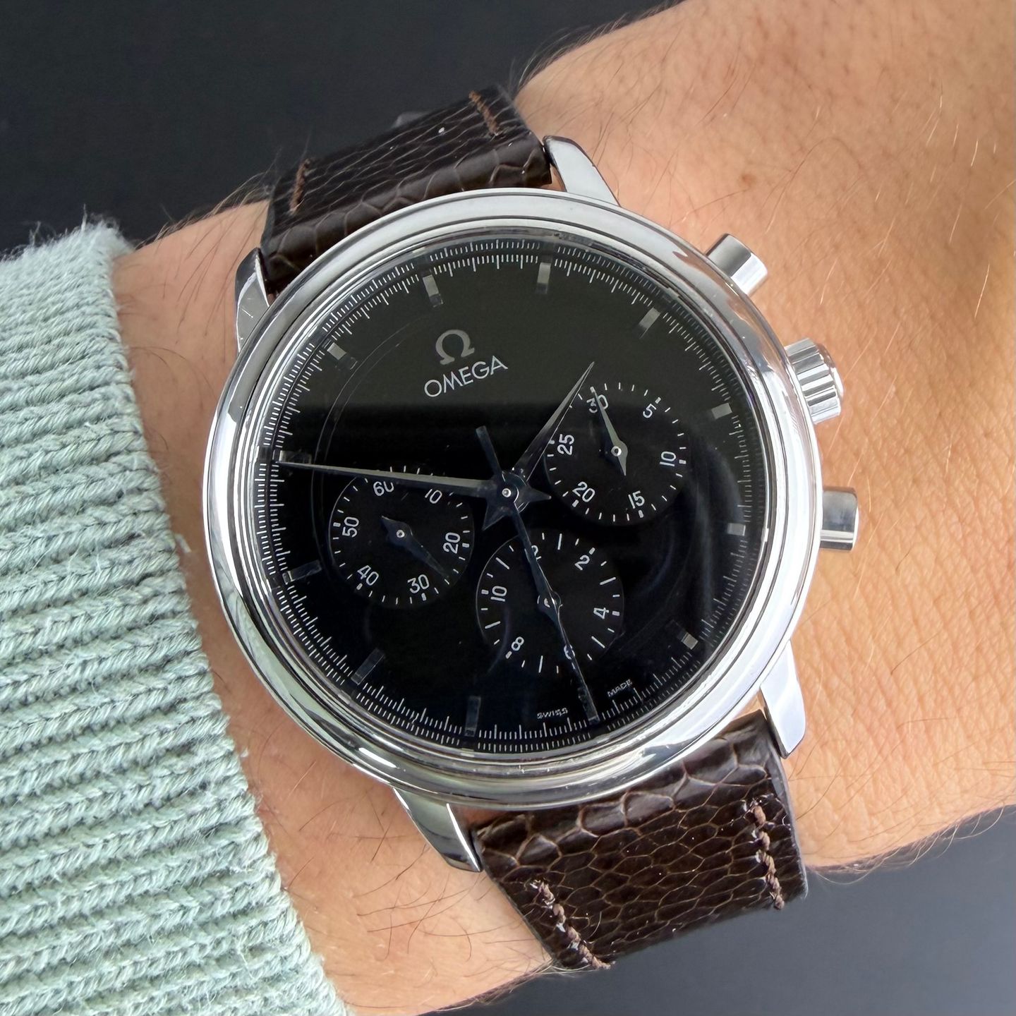 Omega De Ville Prestige 4840.51 (1984) - Black dial 36 mm Steel case (2/8)