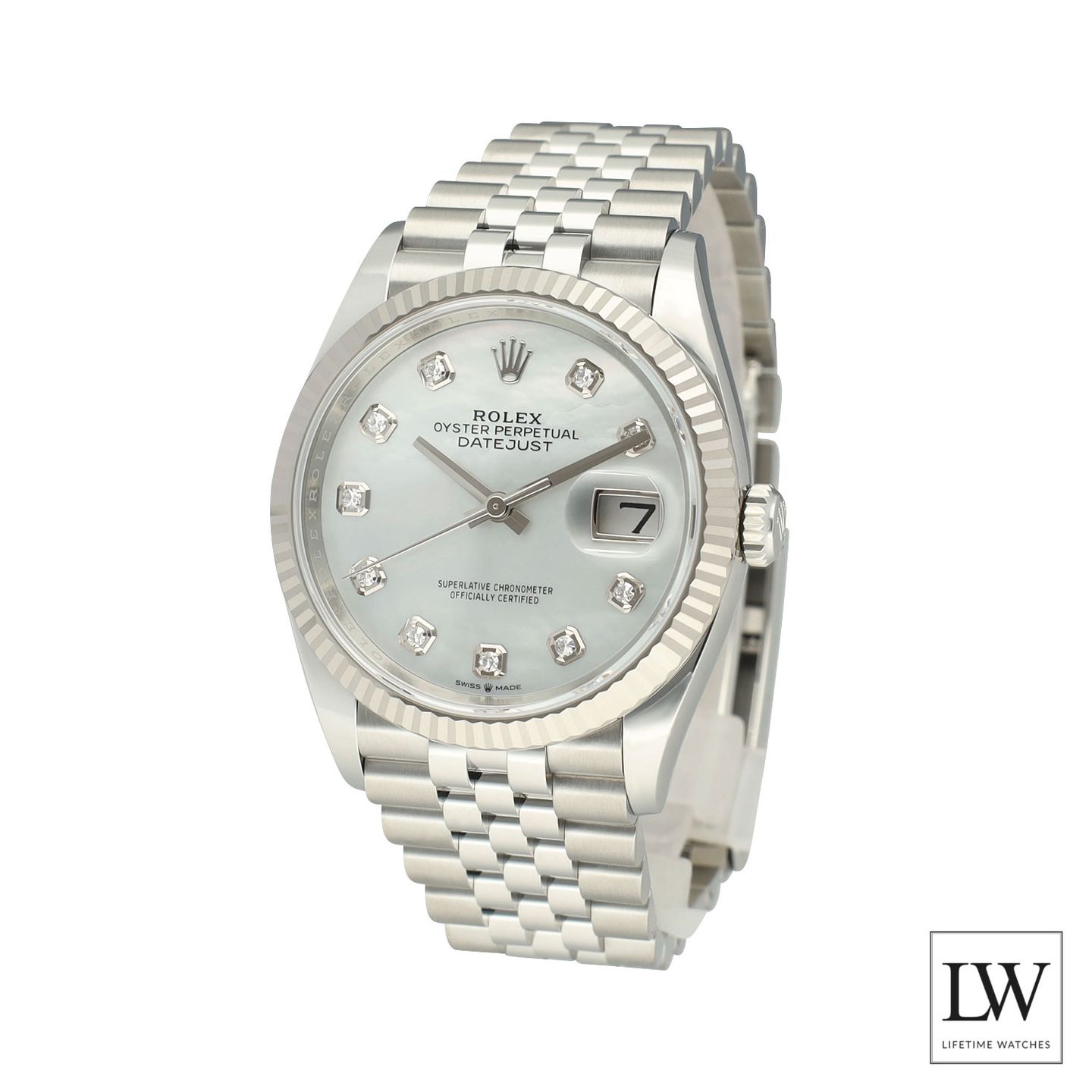 Rolex Datejust 36 126234 (2024) - Parelmoer wijzerplaat 36mm Staal (4/8)