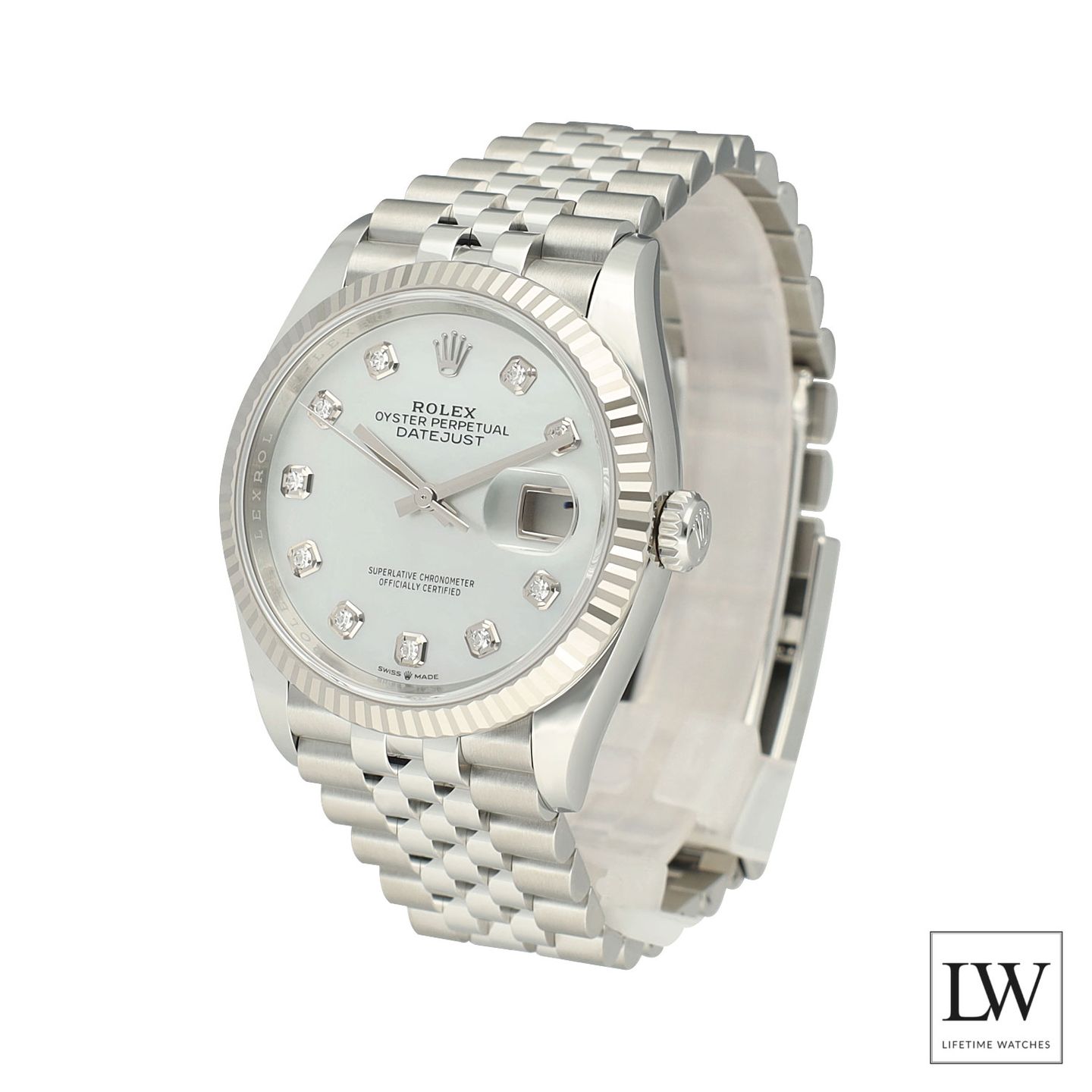 Rolex Datejust 36 126234 (2024) - Parelmoer wijzerplaat 36mm Staal (5/8)