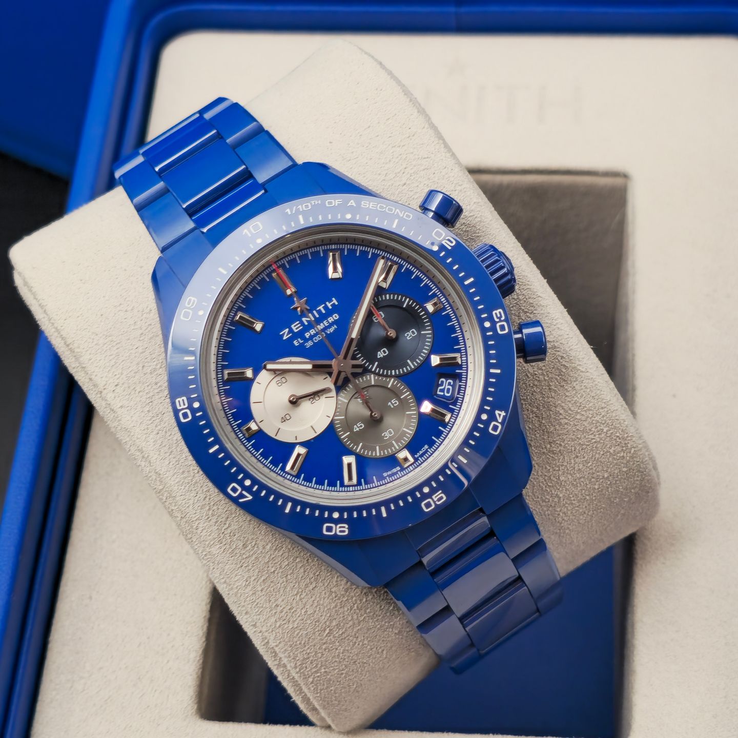 Zenith Chronomaster Sport 49.3102.3600/51.M3100 (2026) - Blue dial 41 mm Ceramic case (3/8)