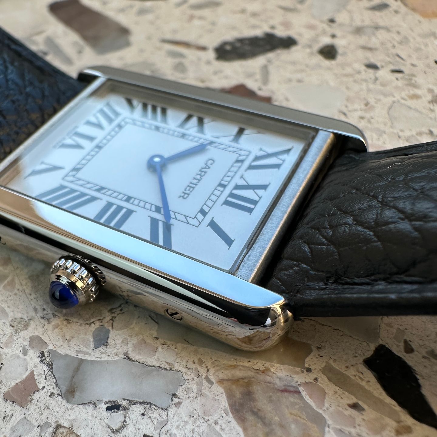 Cartier Tank Solo WSTA0028 (2020) - White dial 27 mm Steel case (6/8)