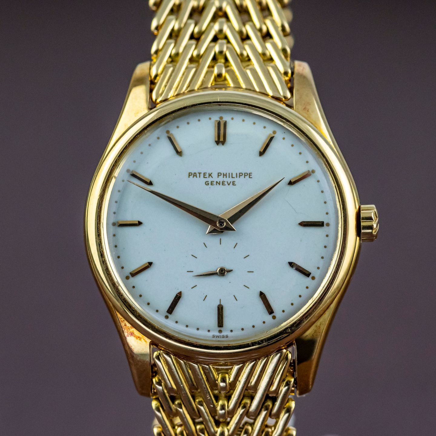 Patek Philippe Calatrava 2526 (1953) - Wit wijzerplaat 36mm Geelgoud (6/8)